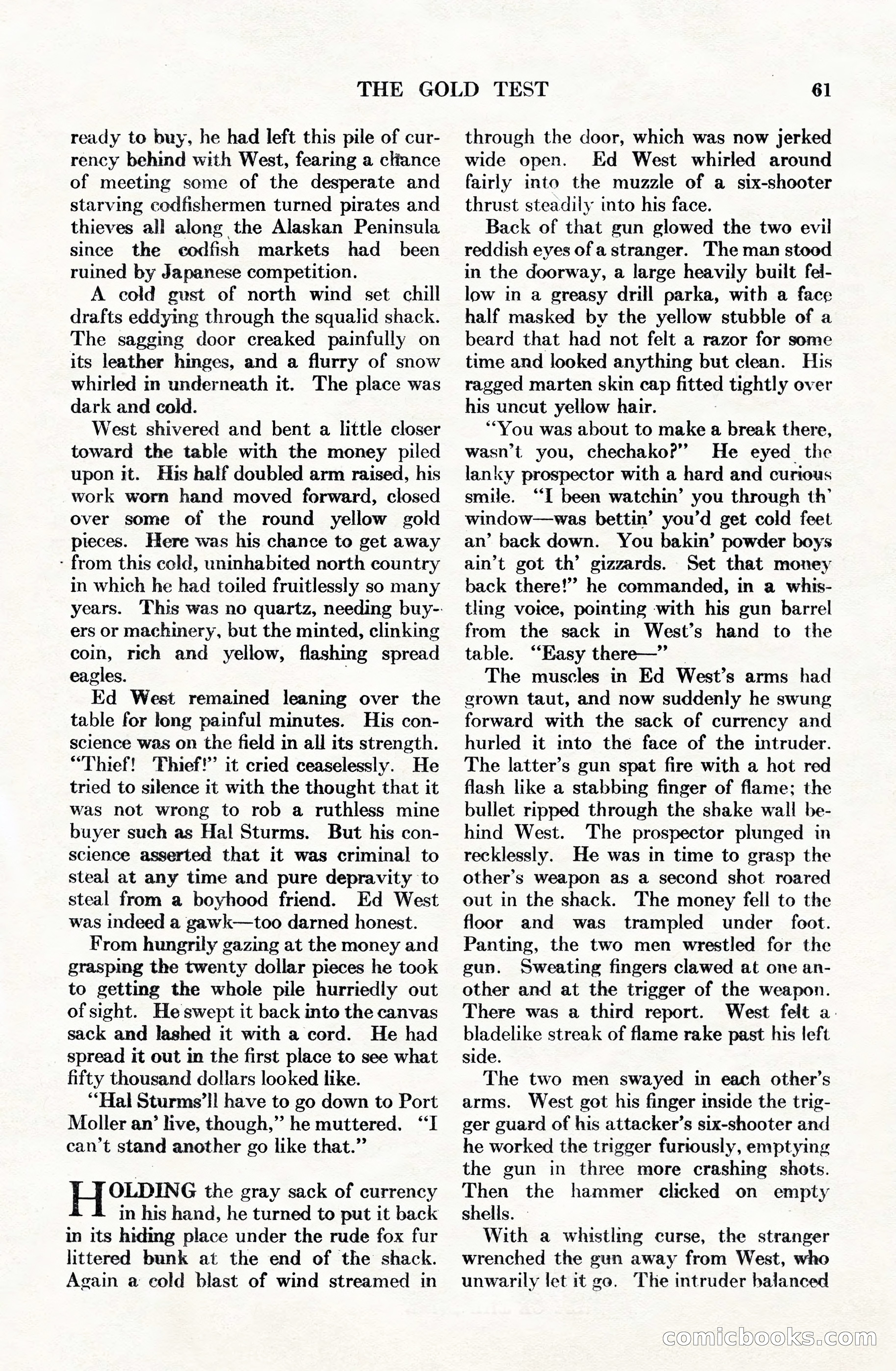 Adventure Magazine Cover, June 15, 1928 — page 63 of 194