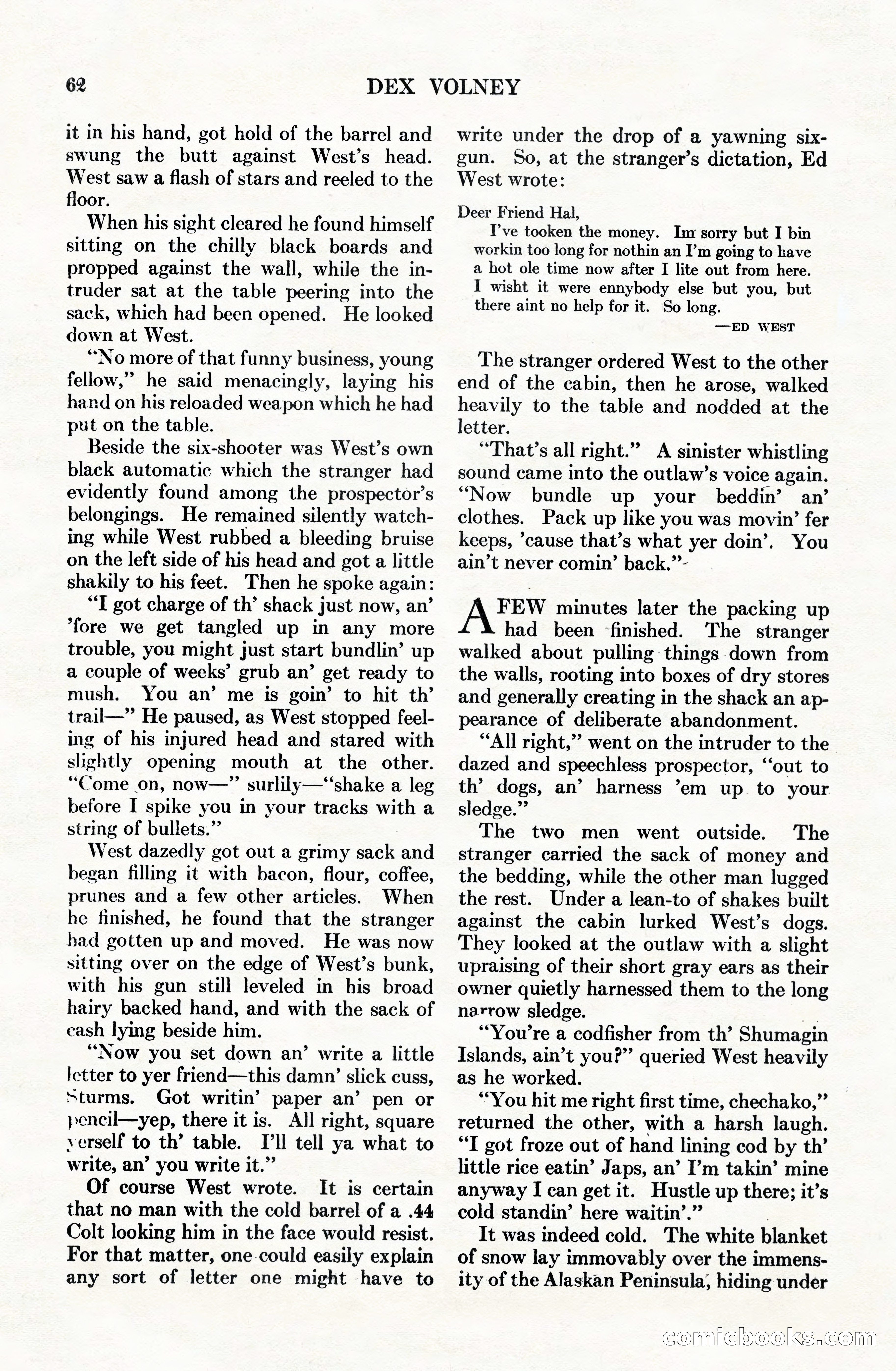 Adventure Magazine Cover, June 15, 1928 — page 64 of 194