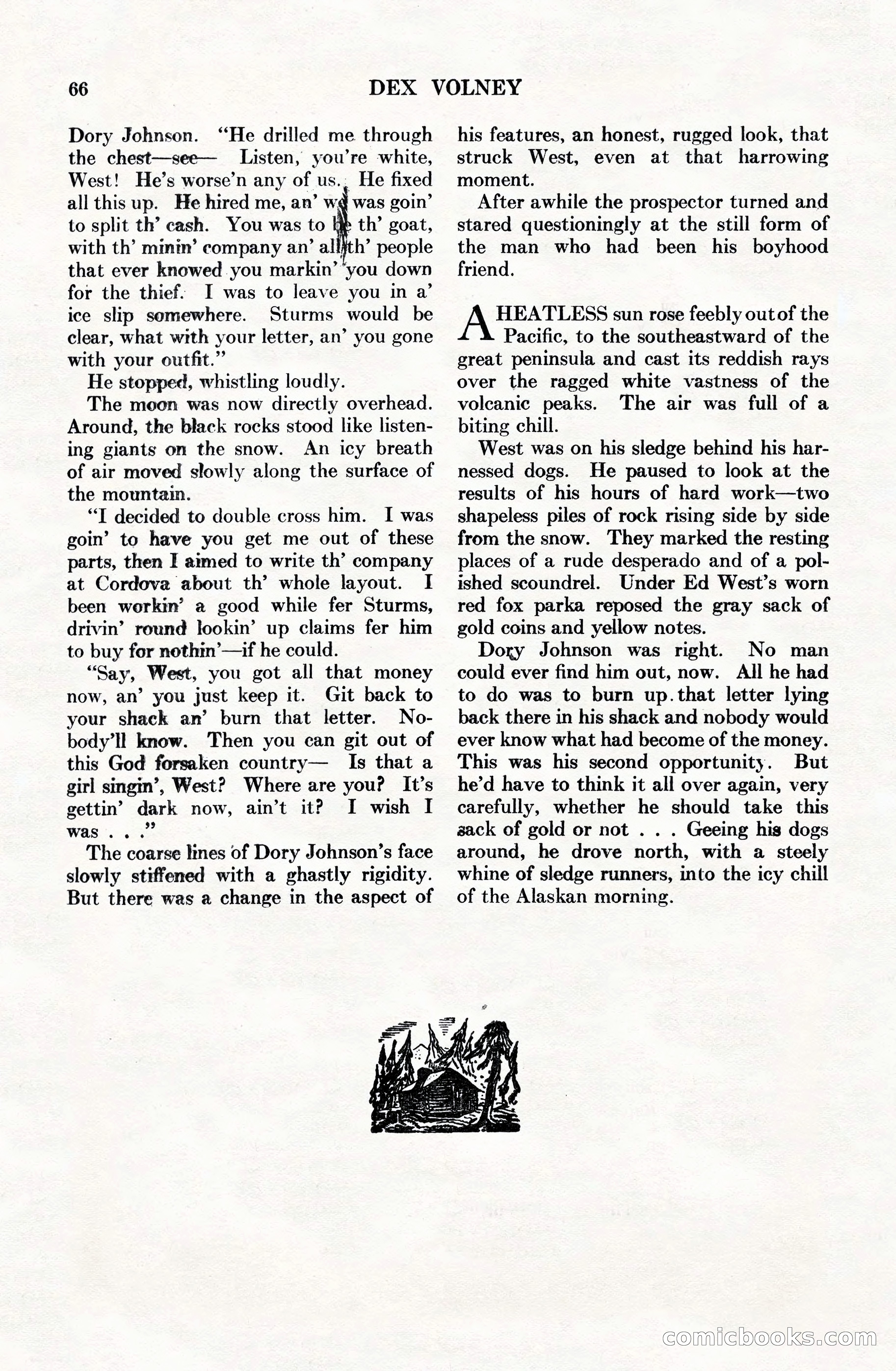 Adventure Magazine Cover, June 15, 1928 — page 66 of 194