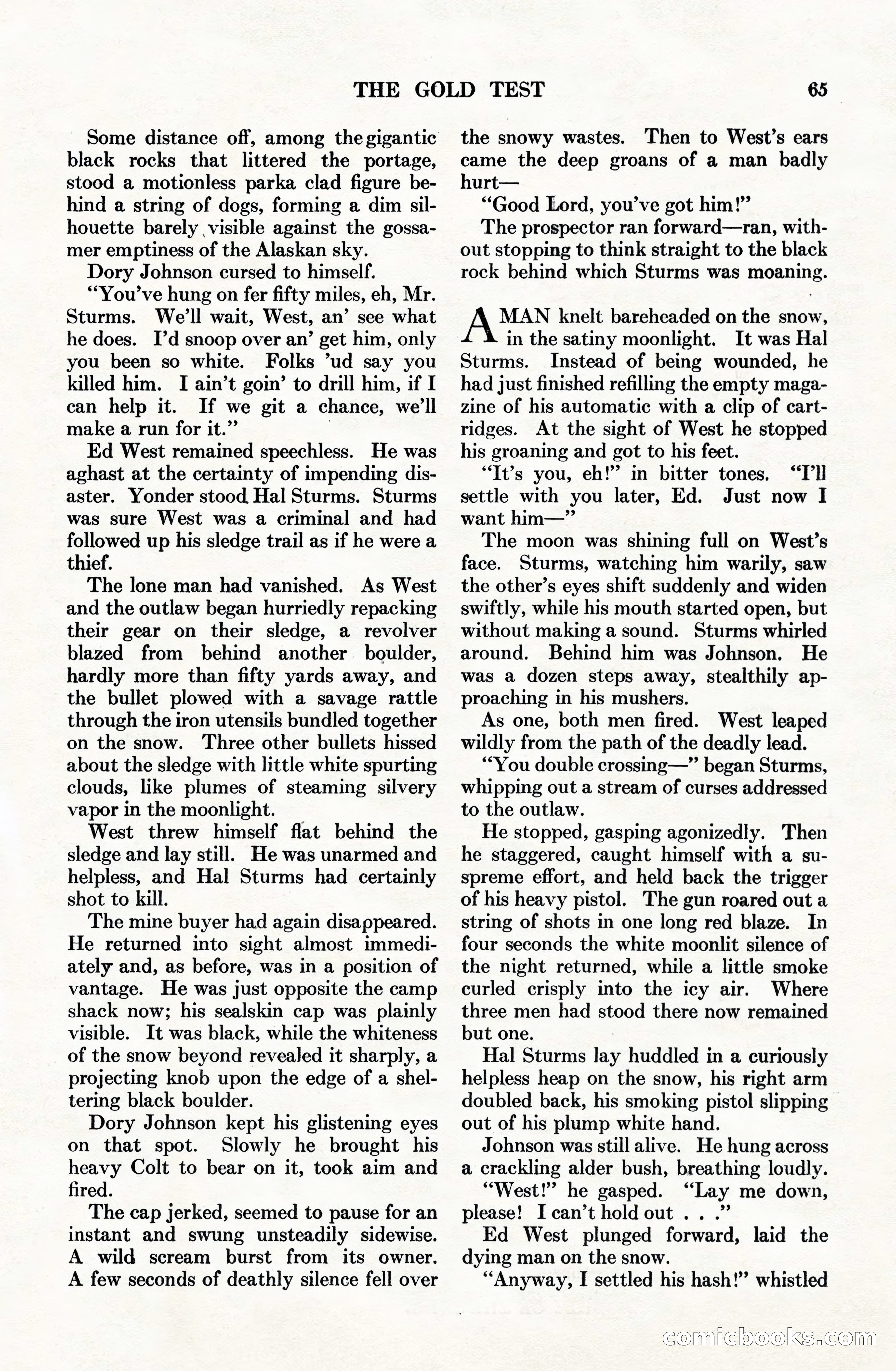 Adventure Magazine Cover, June 15, 1928 — page 67 of 194