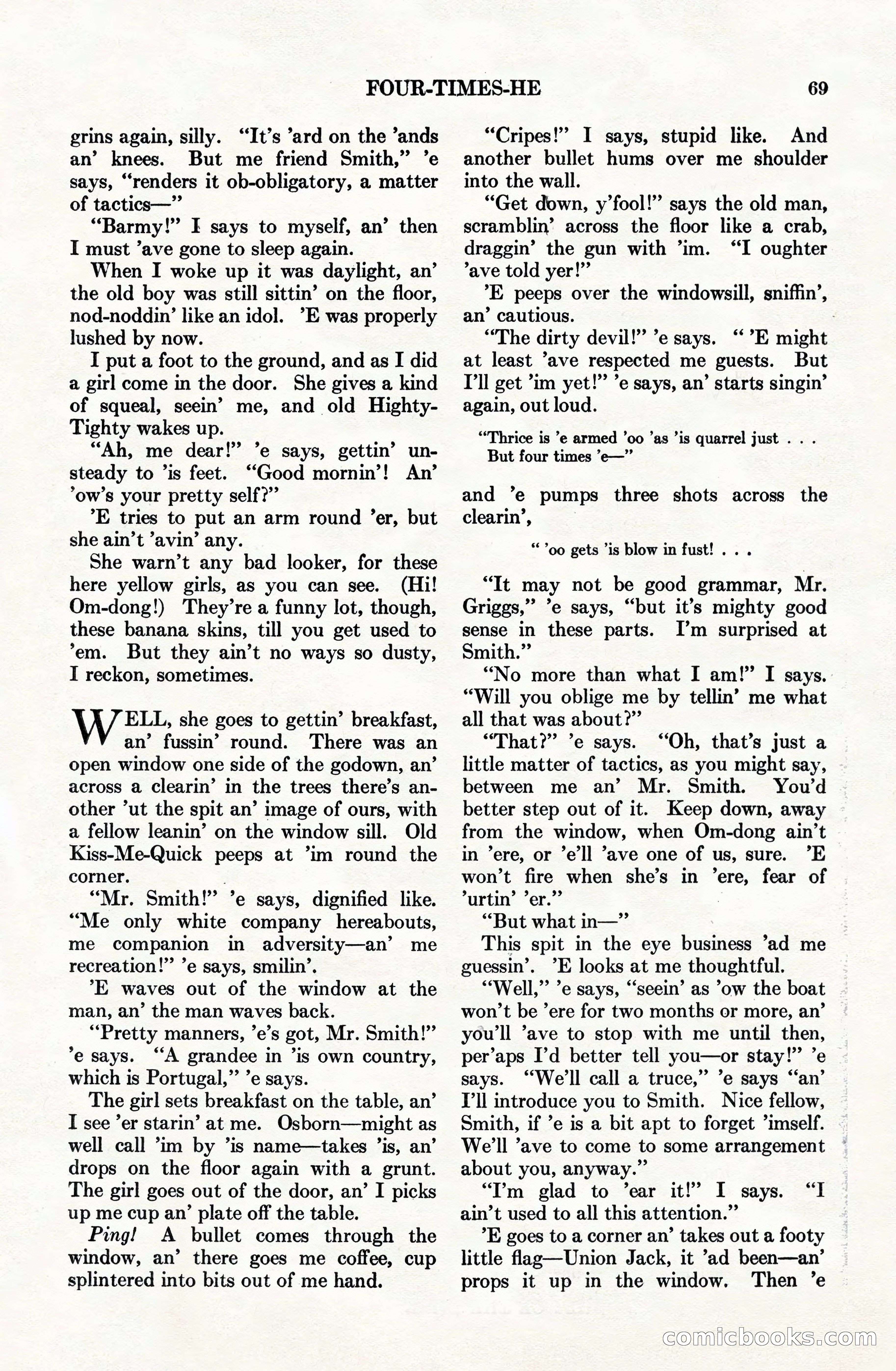 Adventure Magazine Cover, June 15, 1928 — page 71 of 194