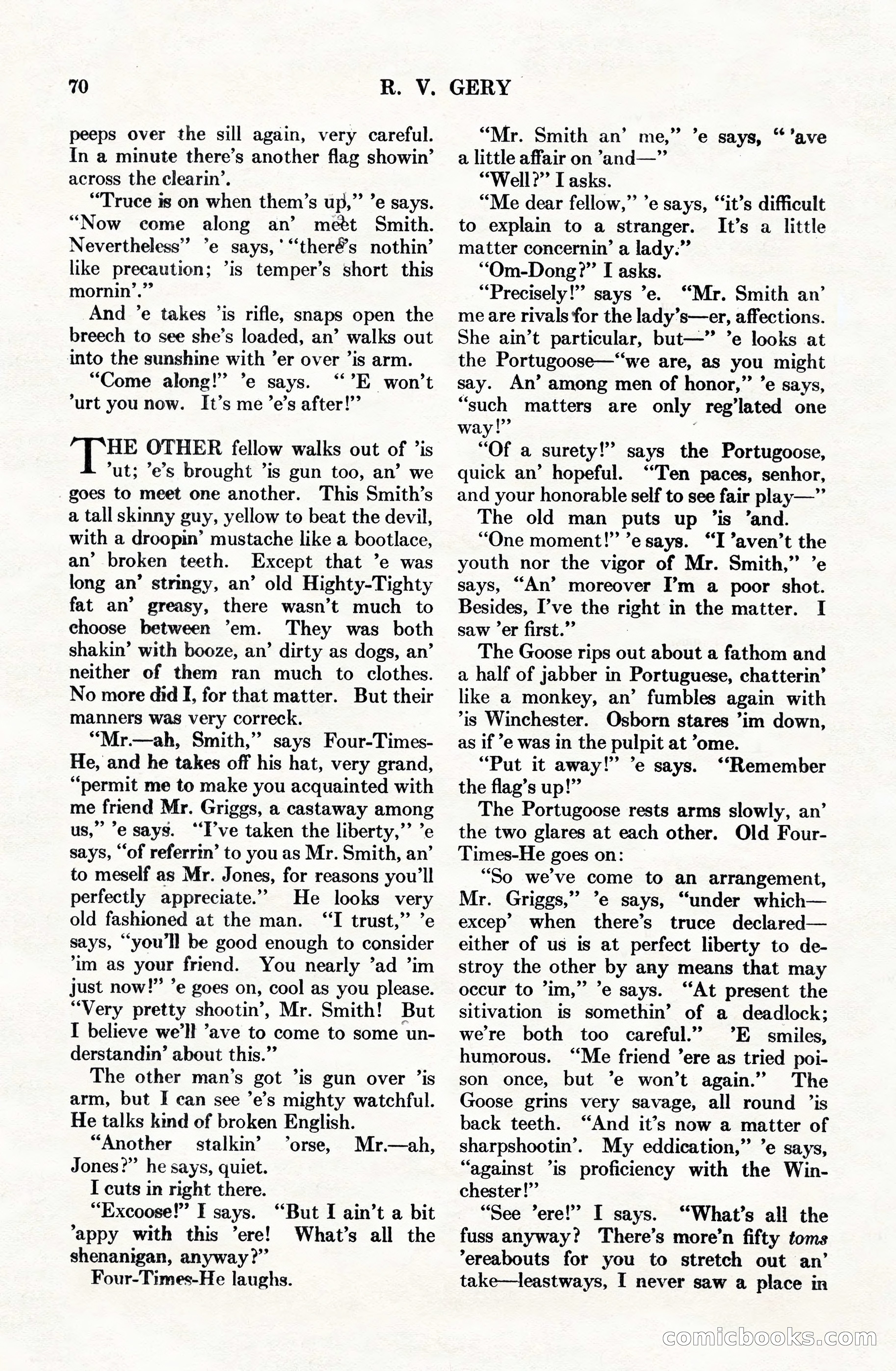 Adventure Magazine Cover, June 15, 1928 — page 72 of 194
