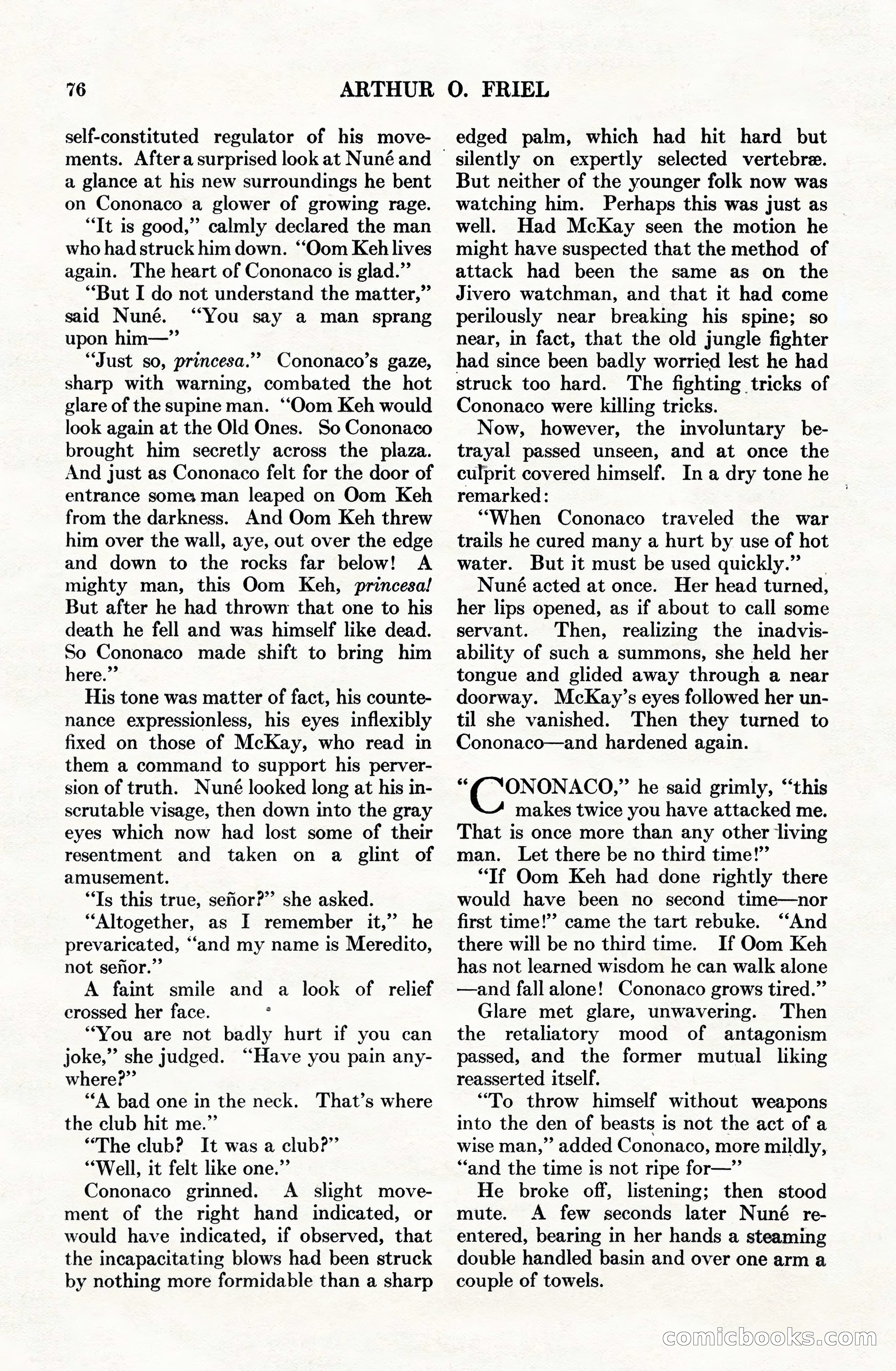 Adventure Magazine Cover, June 15, 1928 — page 78 of 194