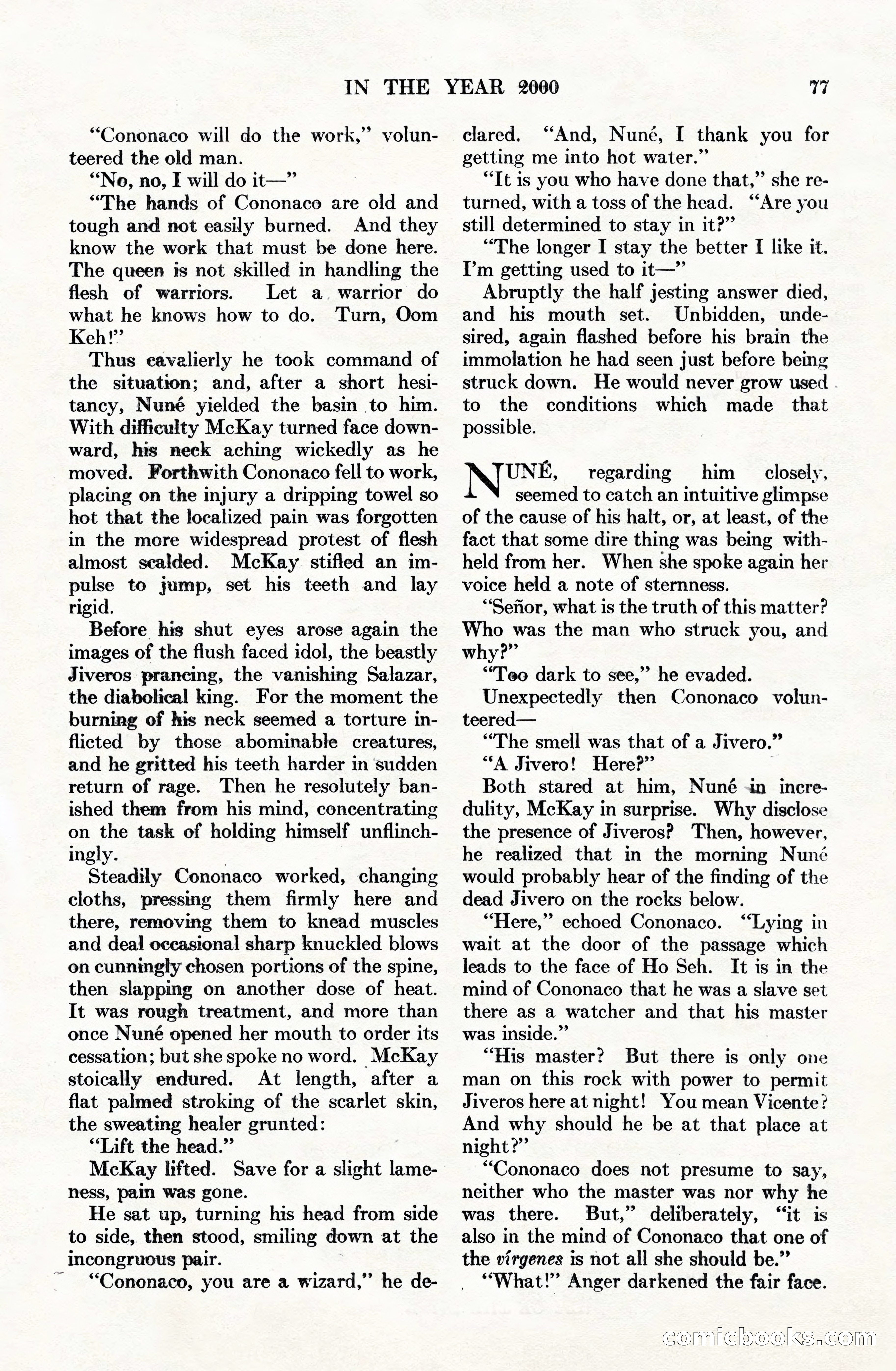 Adventure Magazine Cover, June 15, 1928 — page 79 of 194