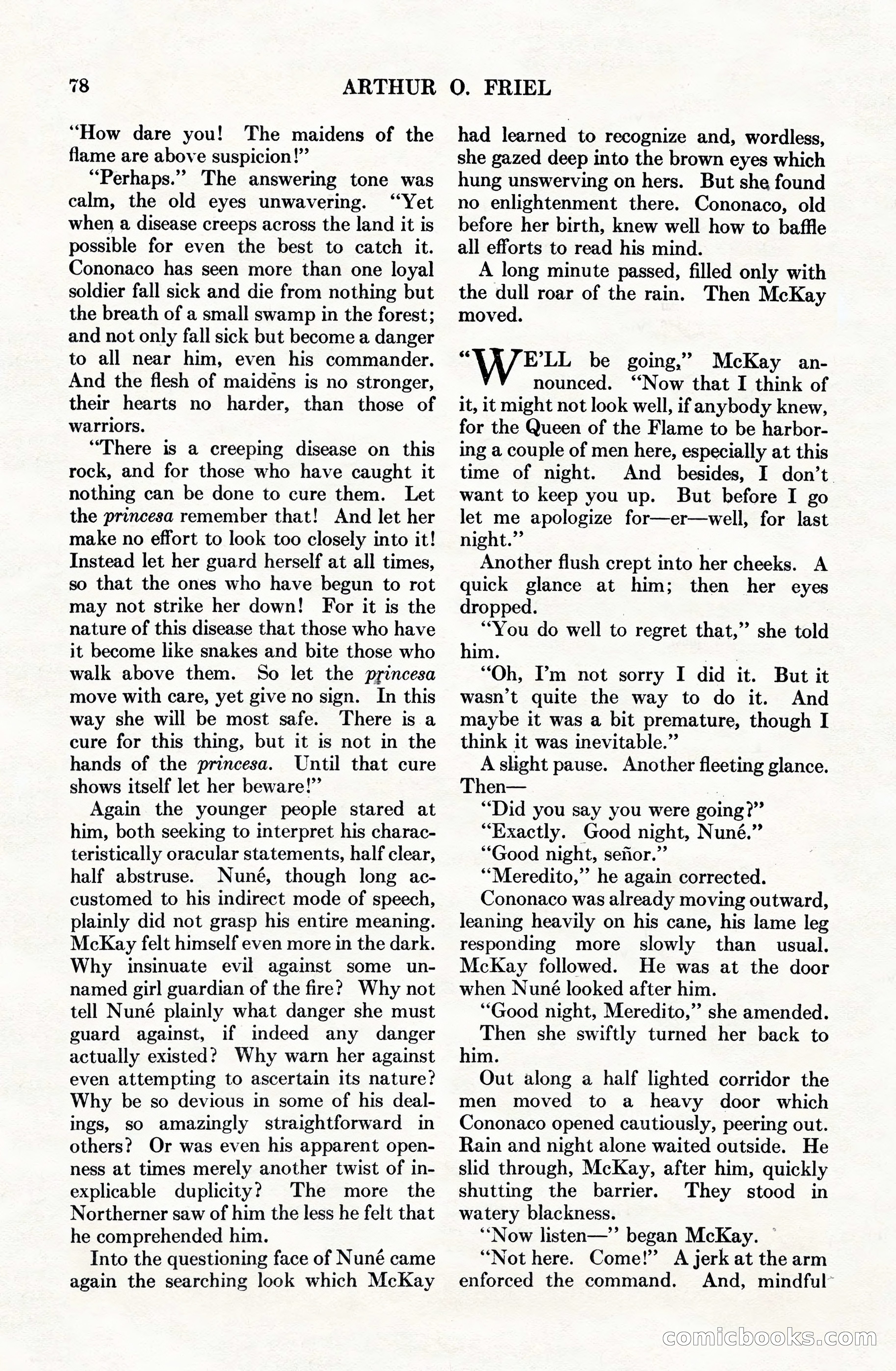 Adventure Magazine Cover, June 15, 1928 — page 80 of 194
