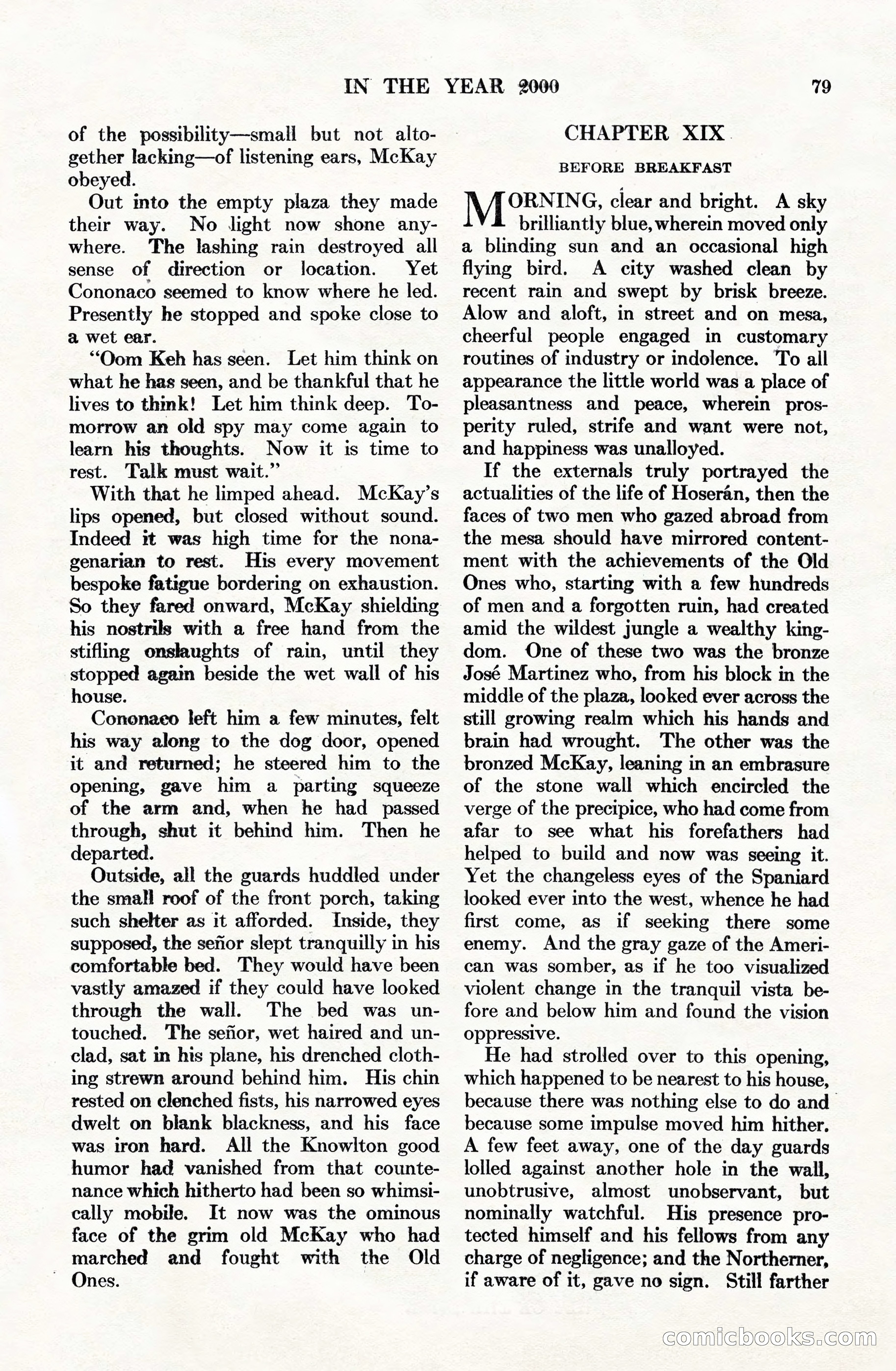 Adventure Magazine Cover, June 15, 1928 — page 81 of 194