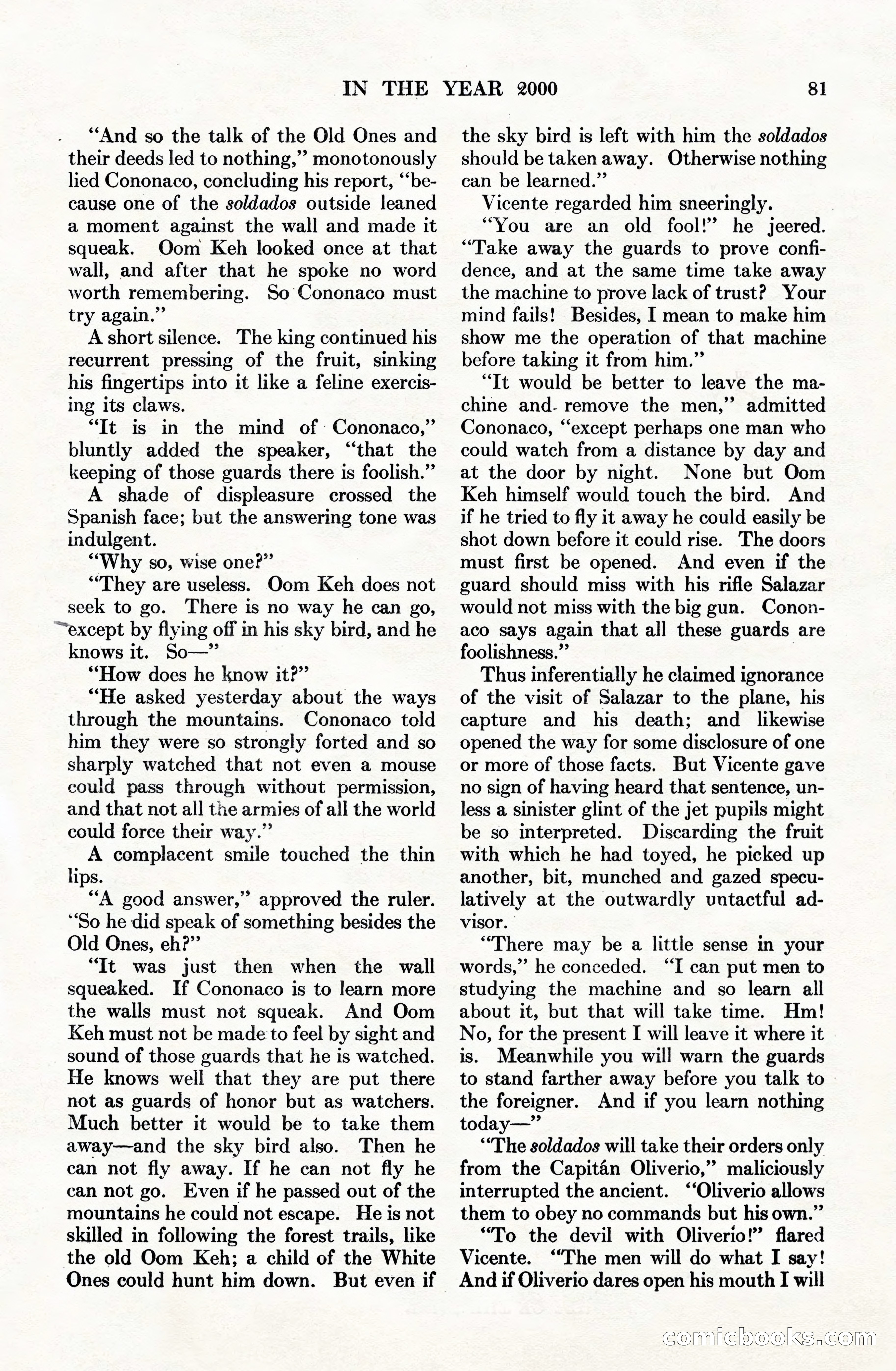 Adventure Magazine Cover, June 15, 1928 — page 83 of 194