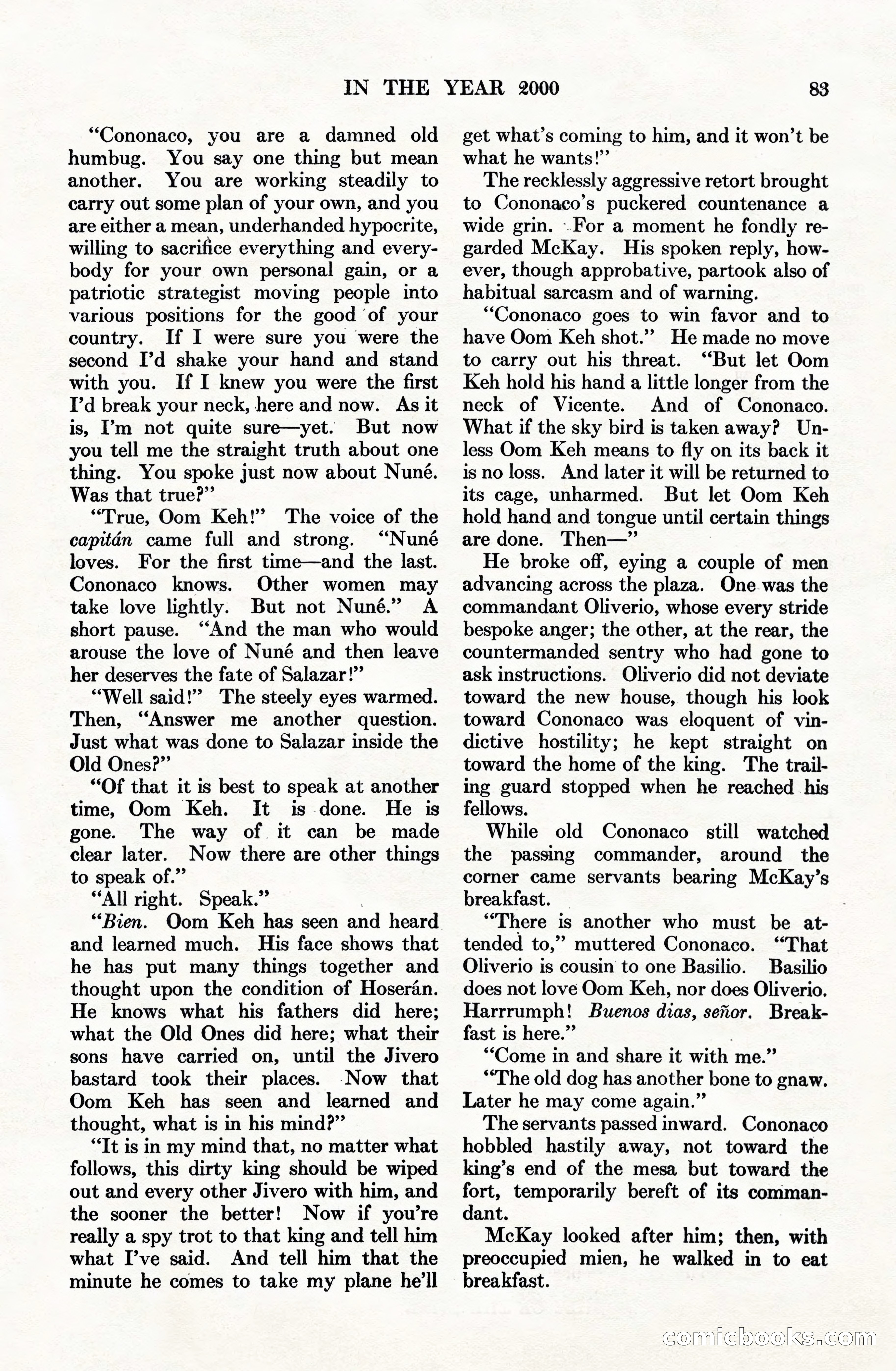 Adventure Magazine Cover, June 15, 1928 — page 85 of 194