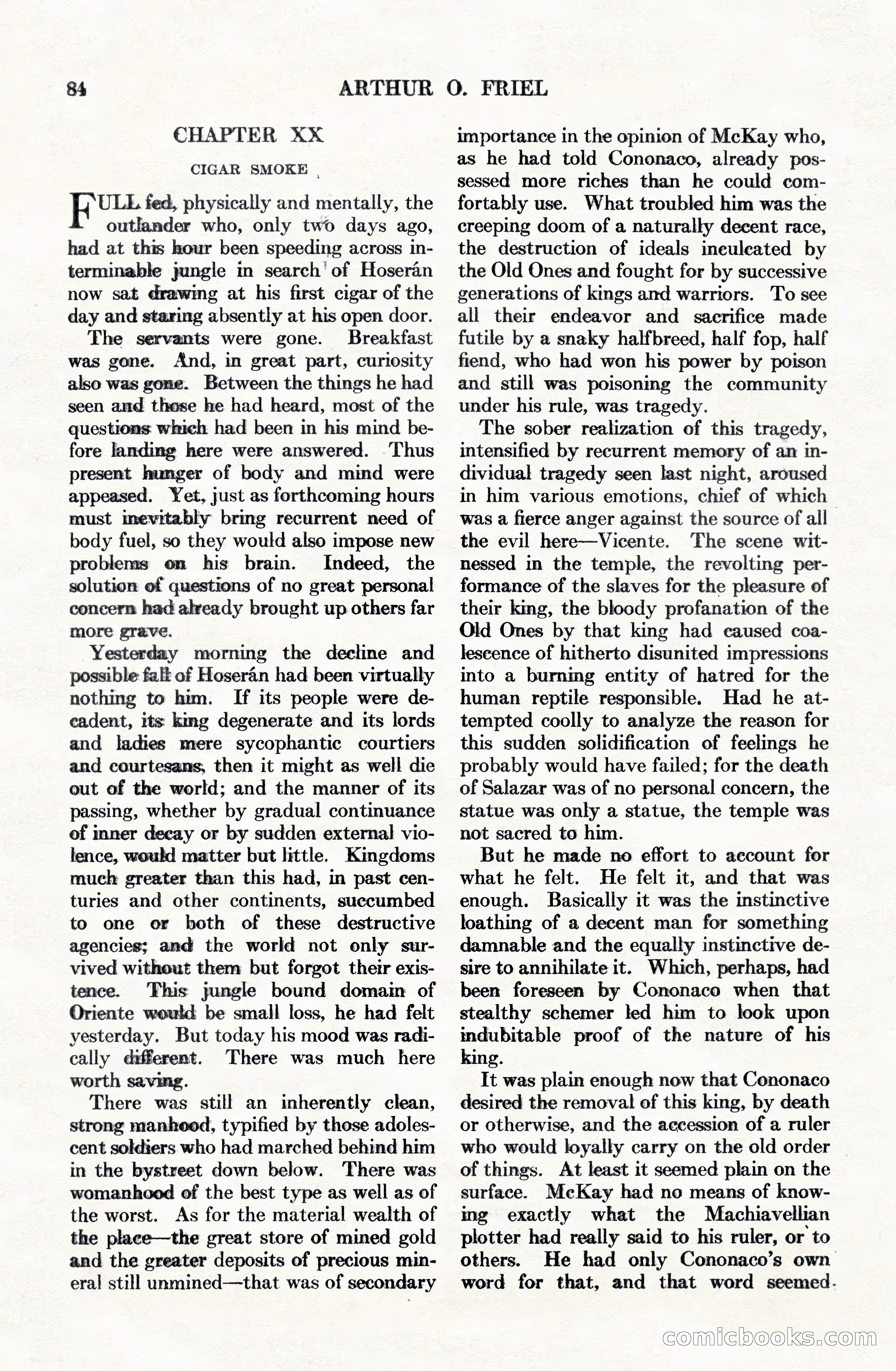 Adventure Magazine Cover, June 15, 1928 — page 86 of 194