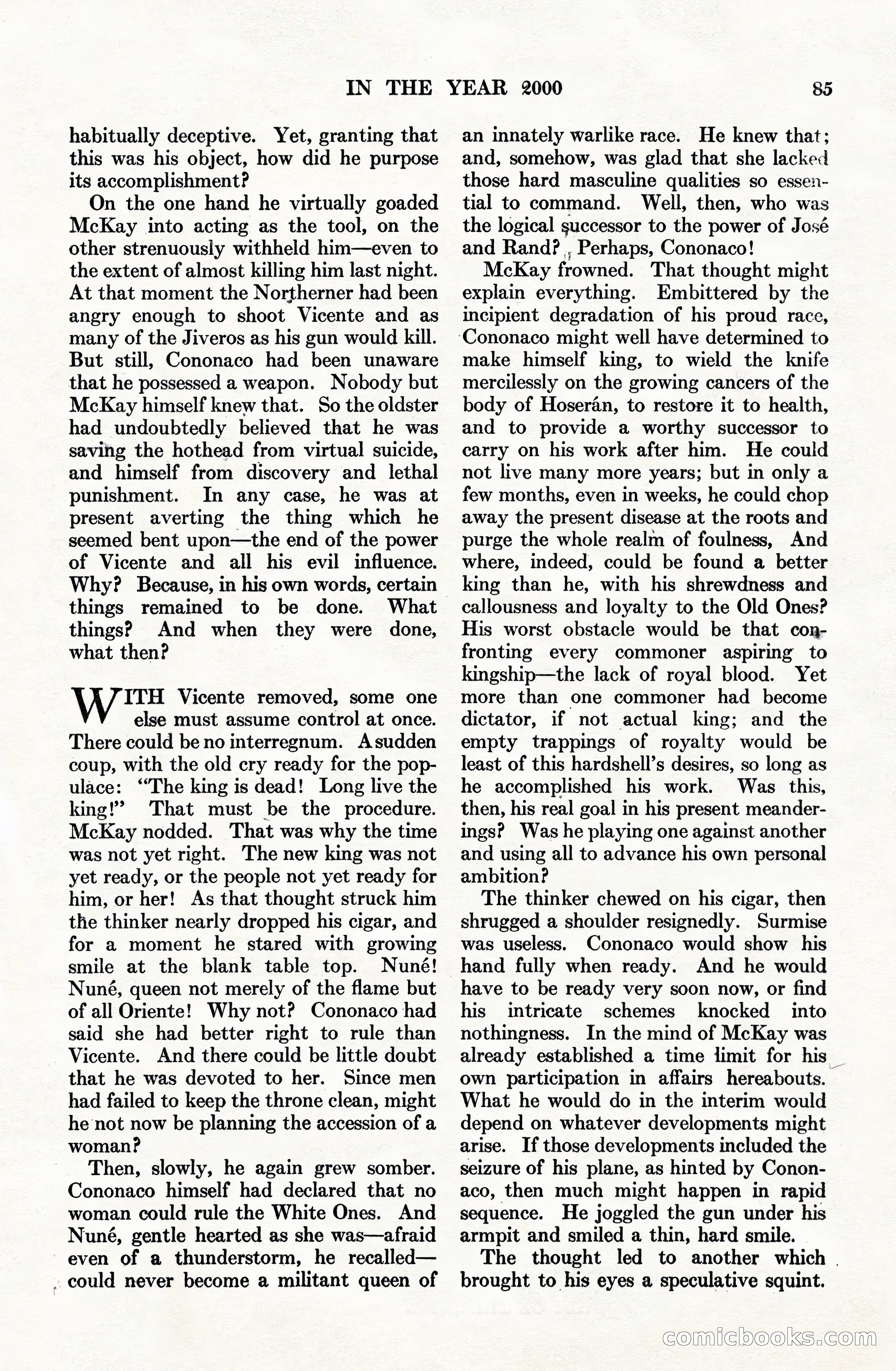 Adventure Magazine Cover, June 15, 1928 — page 87 of 194