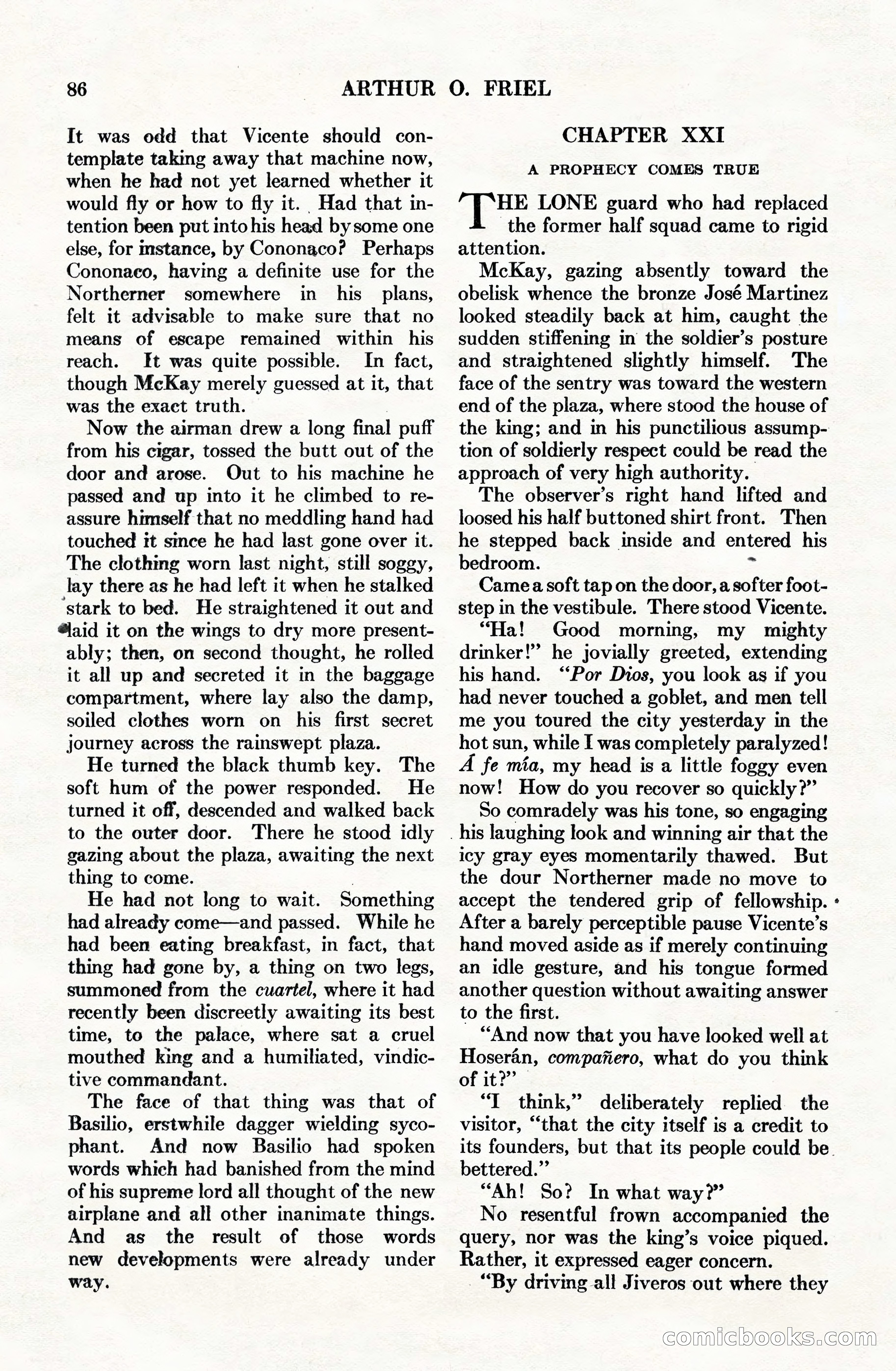 Adventure Magazine Cover, June 15, 1928 — page 88 of 194