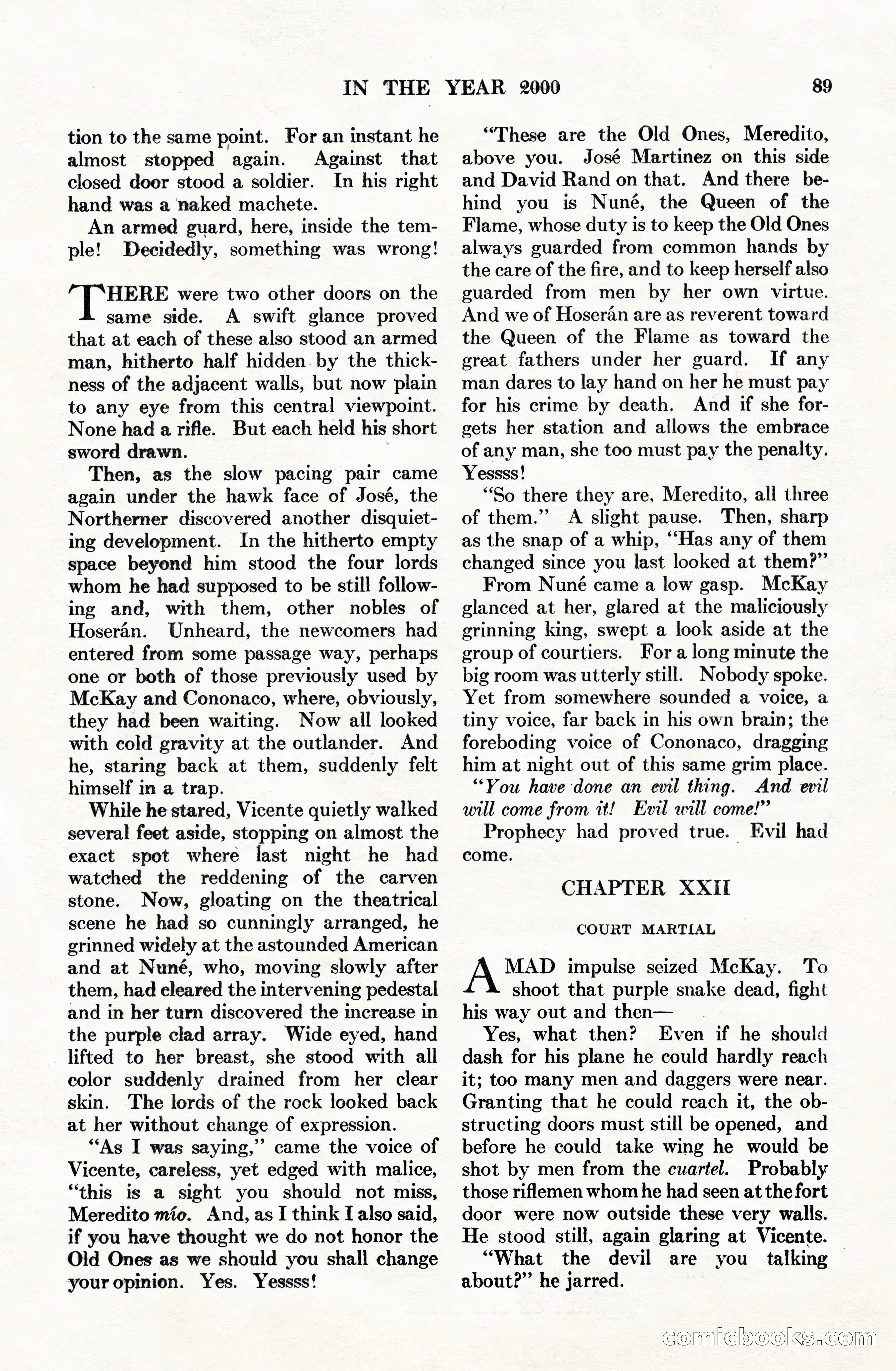 Adventure Magazine Cover, June 15, 1928 — page 91 of 194