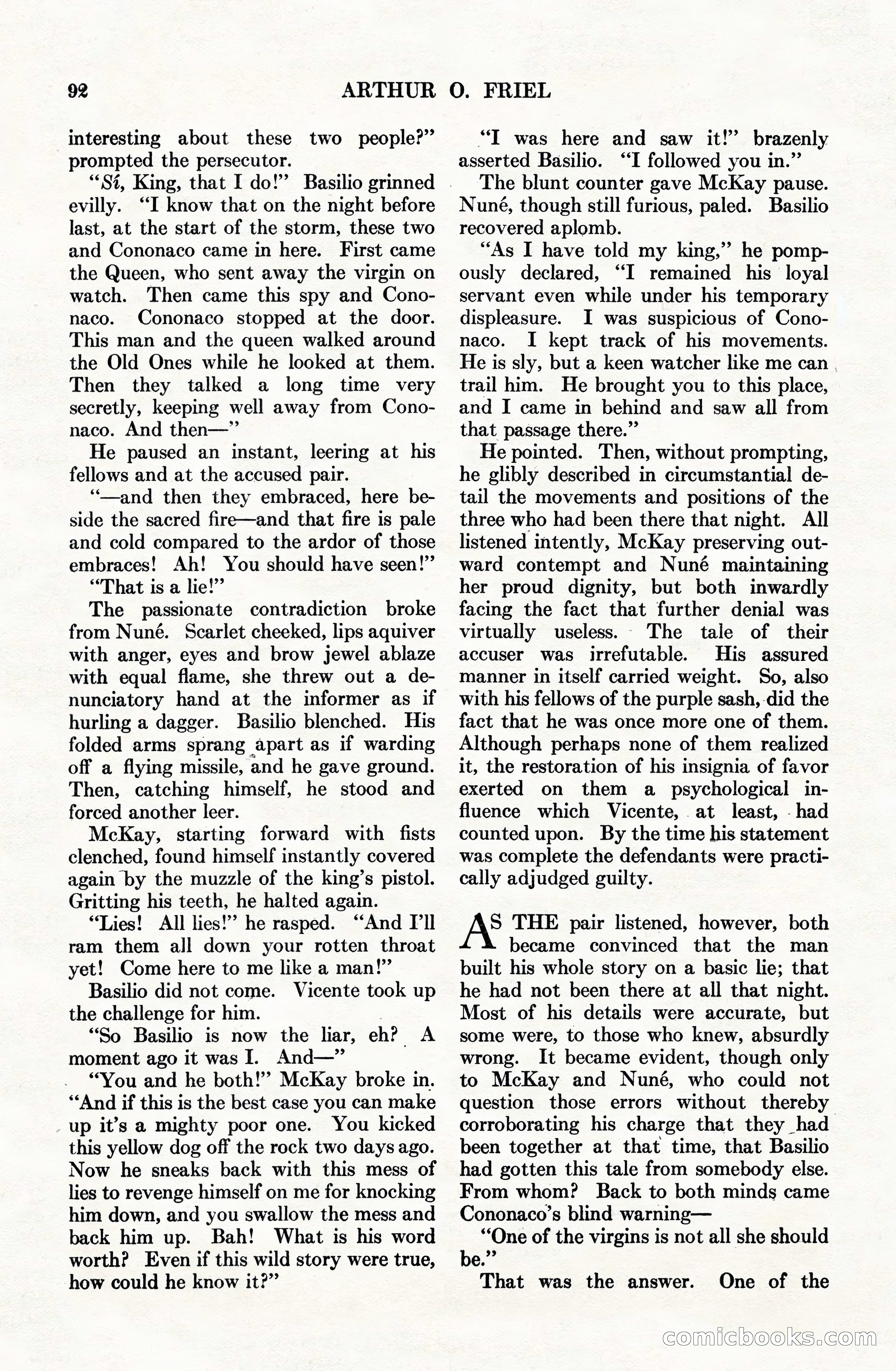 Adventure Magazine Cover, June 15, 1928 — page 94 of 194