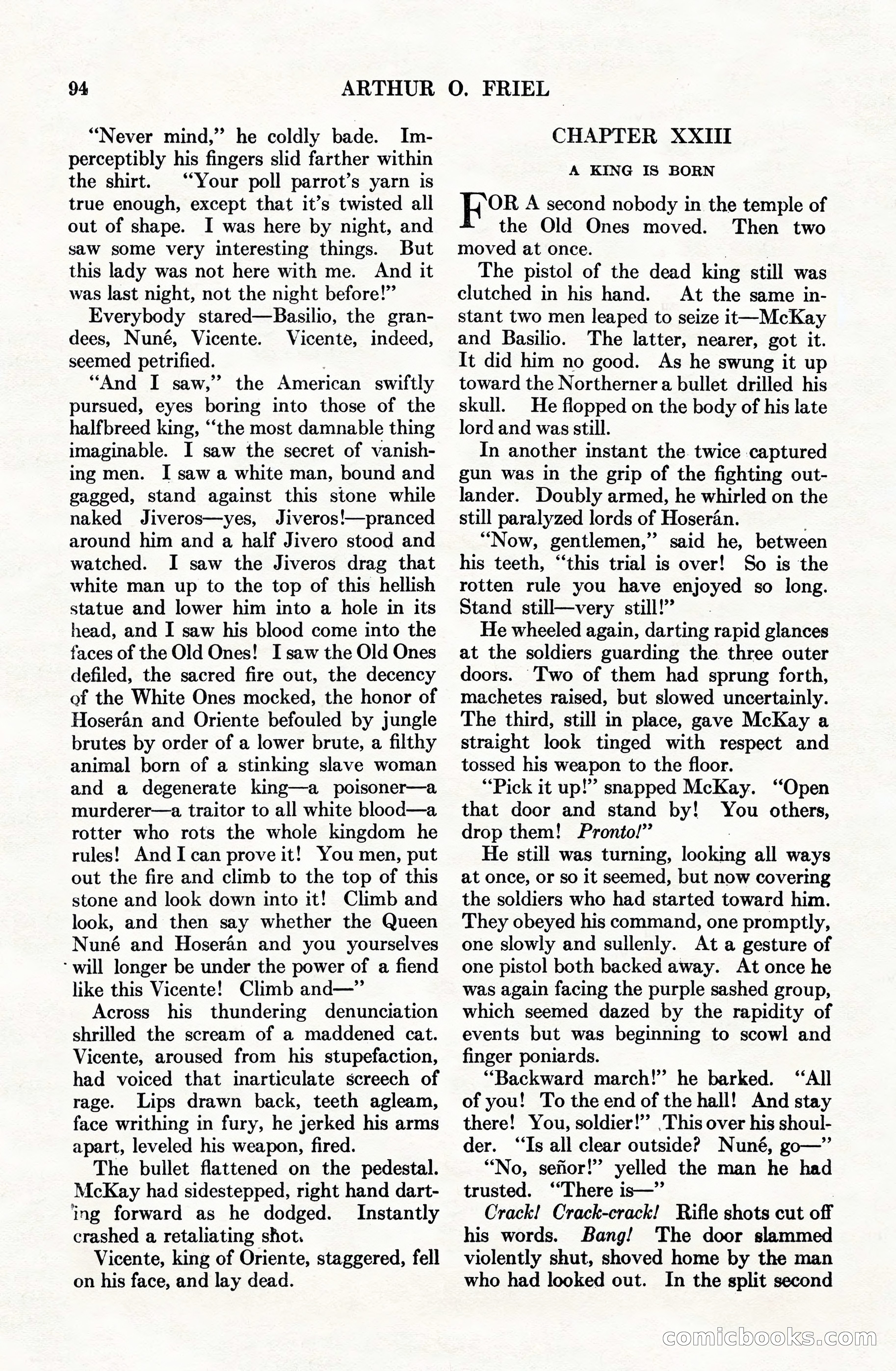 Adventure Magazine Cover, June 15, 1928 — page 96 of 194
