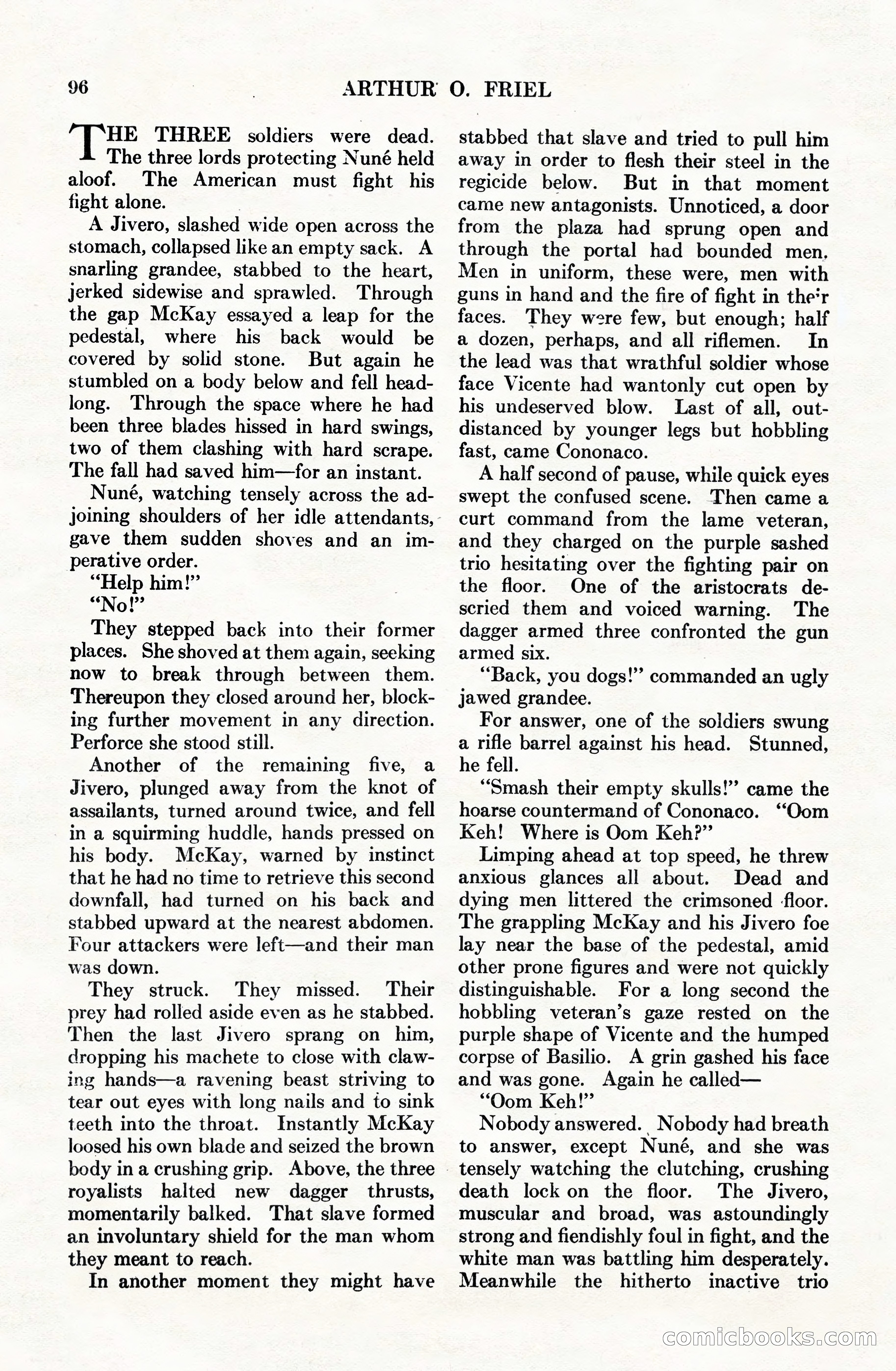Adventure Magazine Cover, June 15, 1928 — page 98 of 194