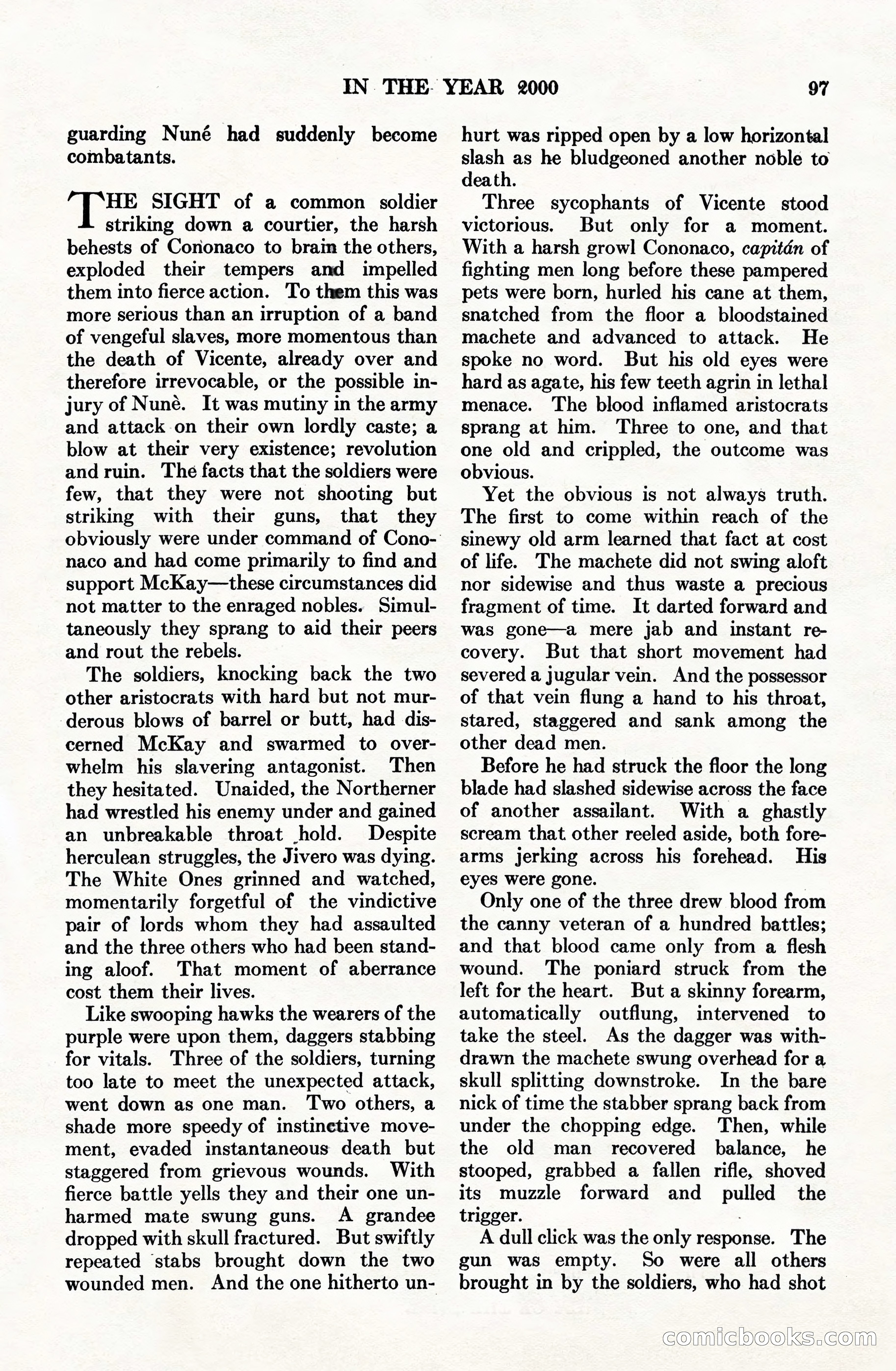 Adventure Magazine Cover, June 15, 1928 — page 99 of 194