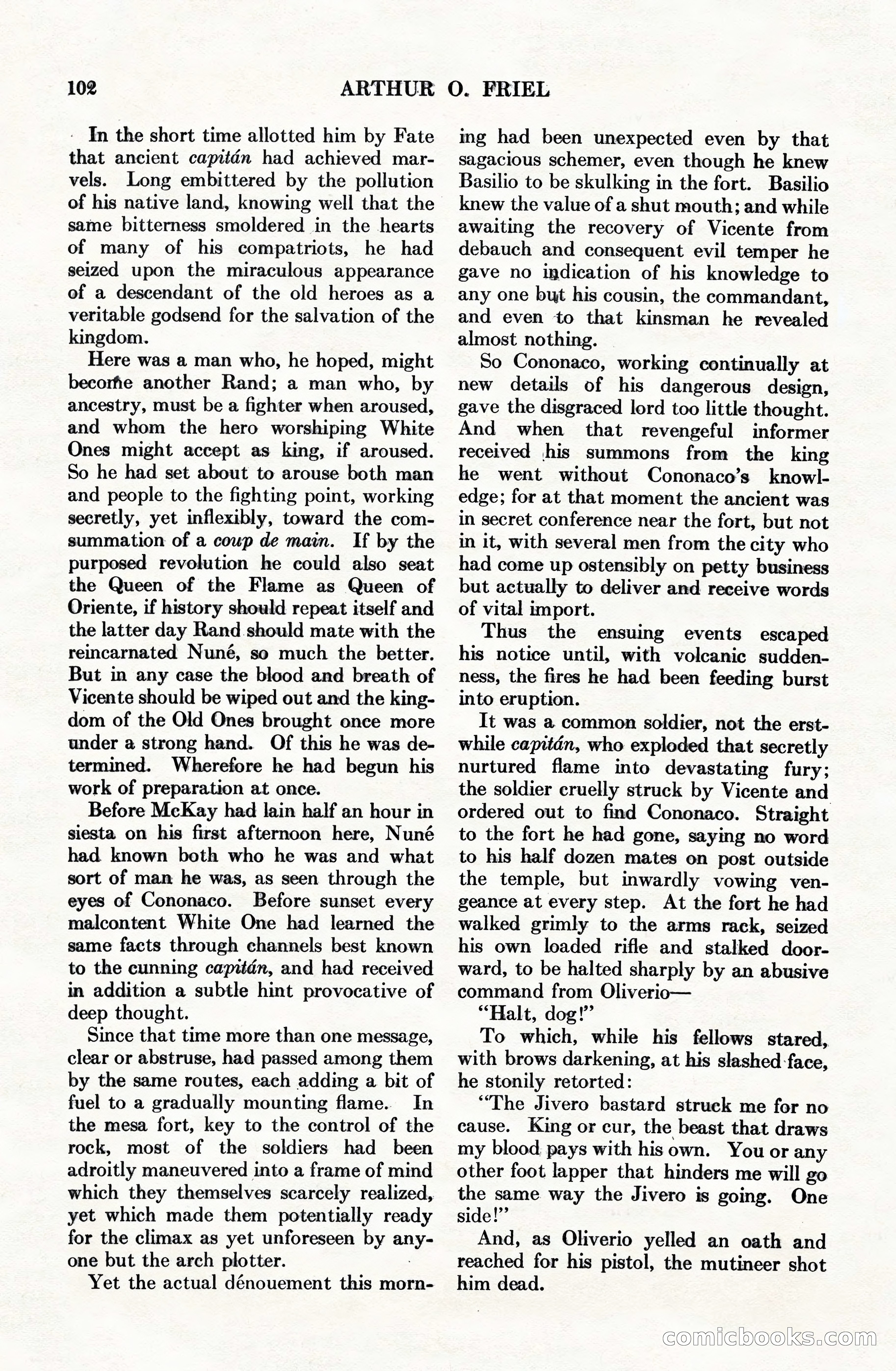Adventure Magazine Cover, June 15, 1928 — page 104 of 194