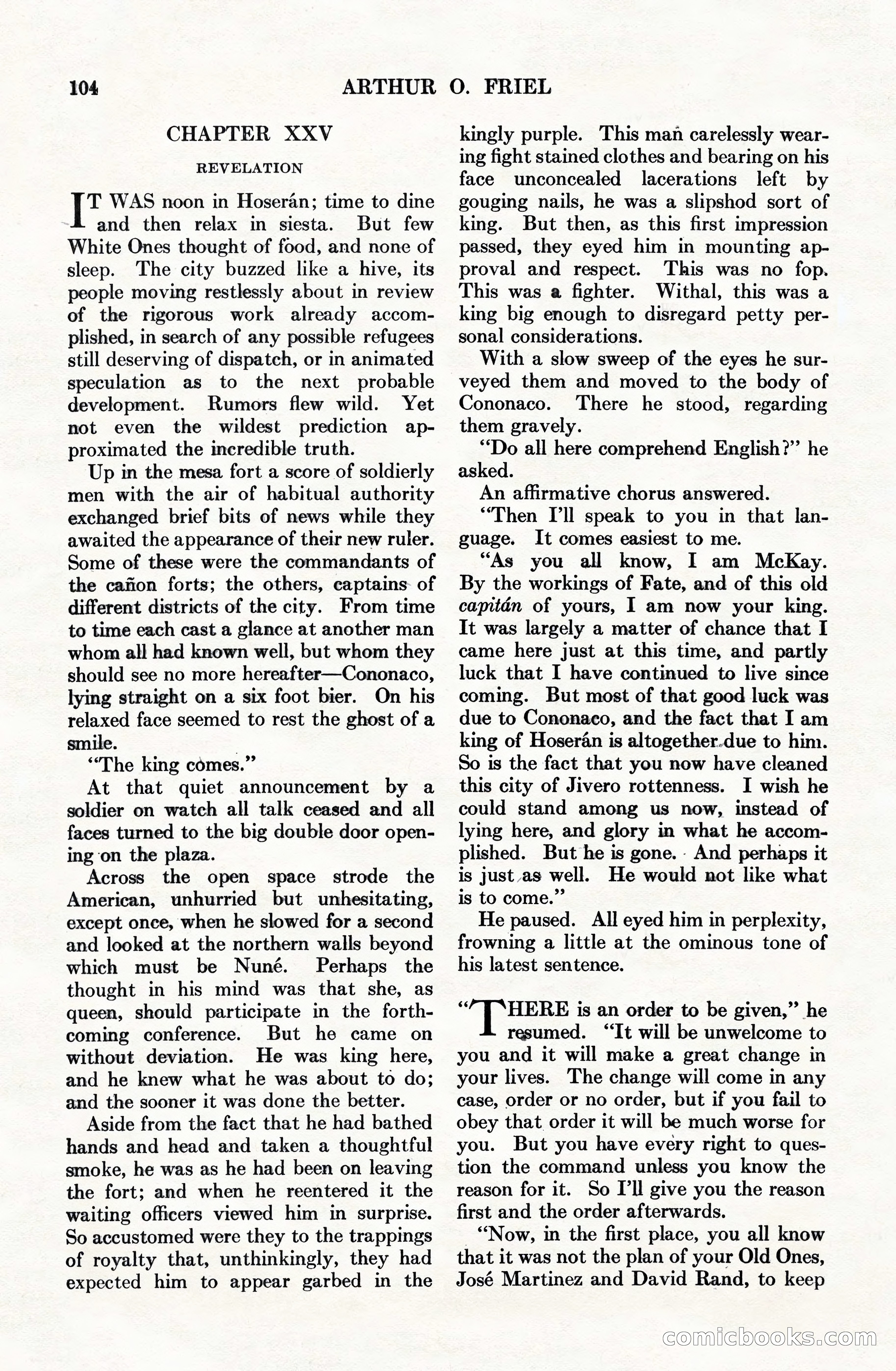 Adventure Magazine Cover, June 15, 1928 — page 106 of 194
