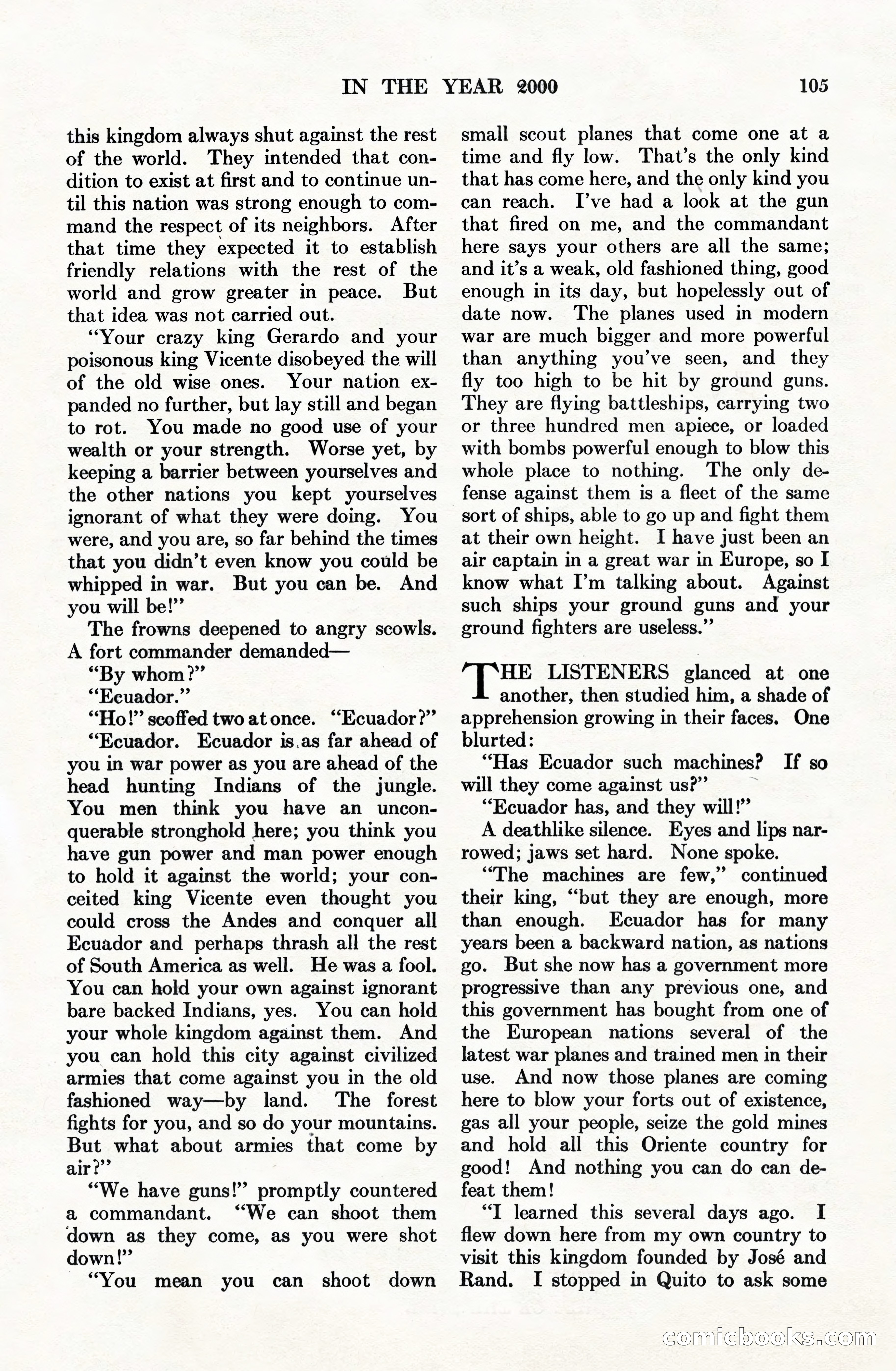 Adventure Magazine Cover, June 15, 1928 — page 107 of 194