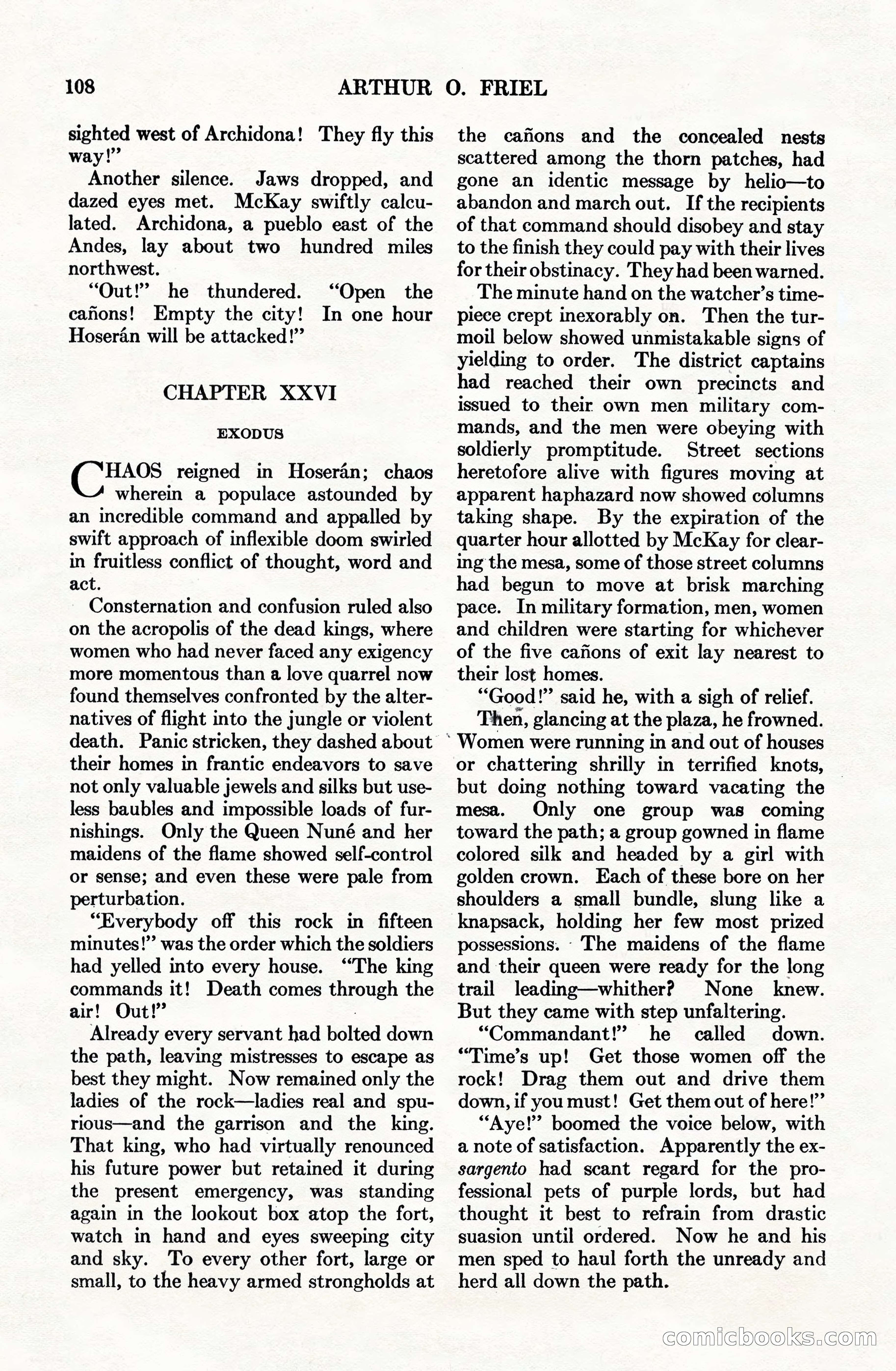 Adventure Magazine Cover, June 15, 1928 — page 110 of 194