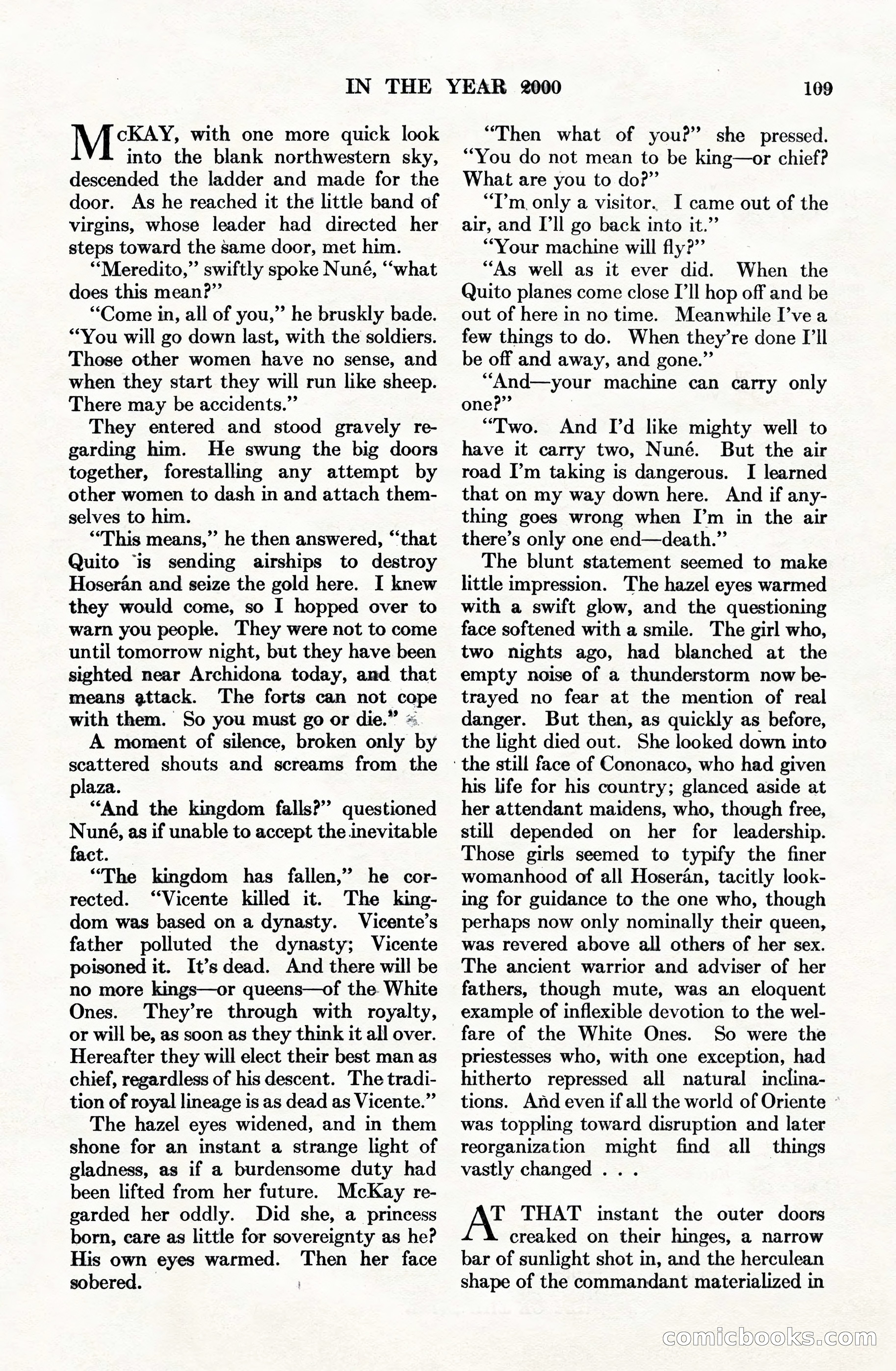 Adventure Magazine Cover, June 15, 1928 — page 111 of 194