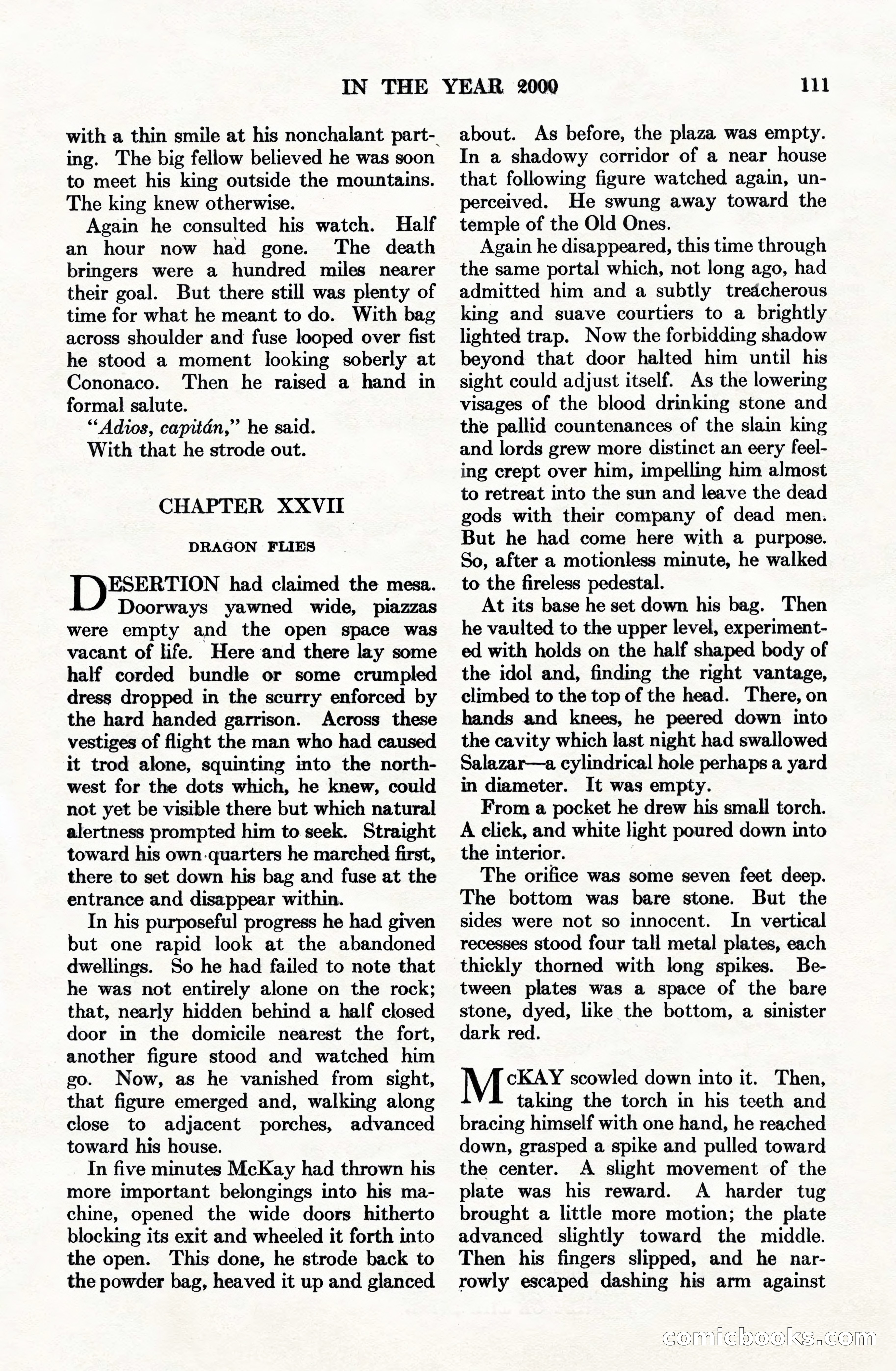 Adventure Magazine Cover, June 15, 1928 — page 113 of 194