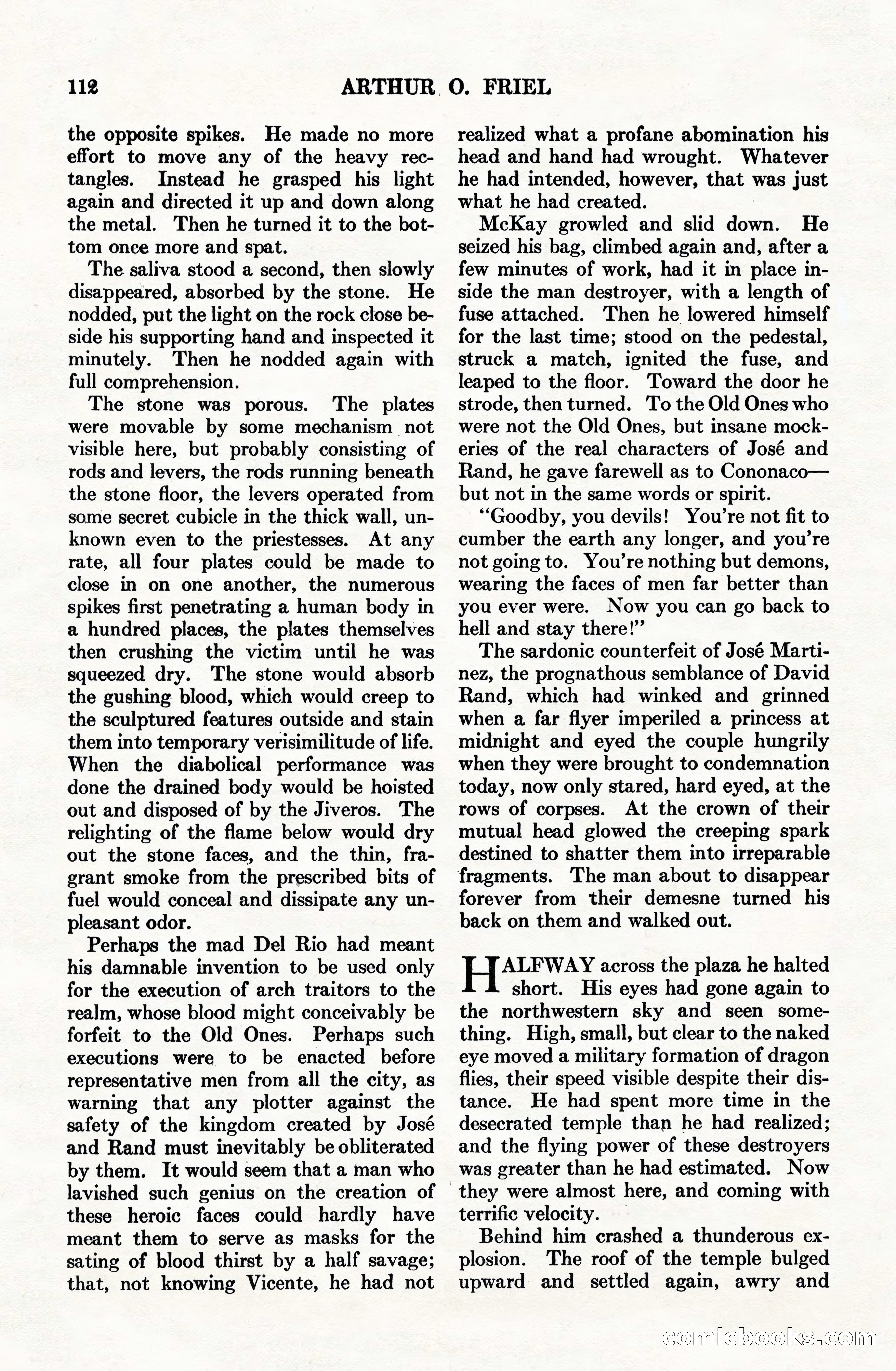 Adventure Magazine Cover, June 15, 1928 — page 114 of 194