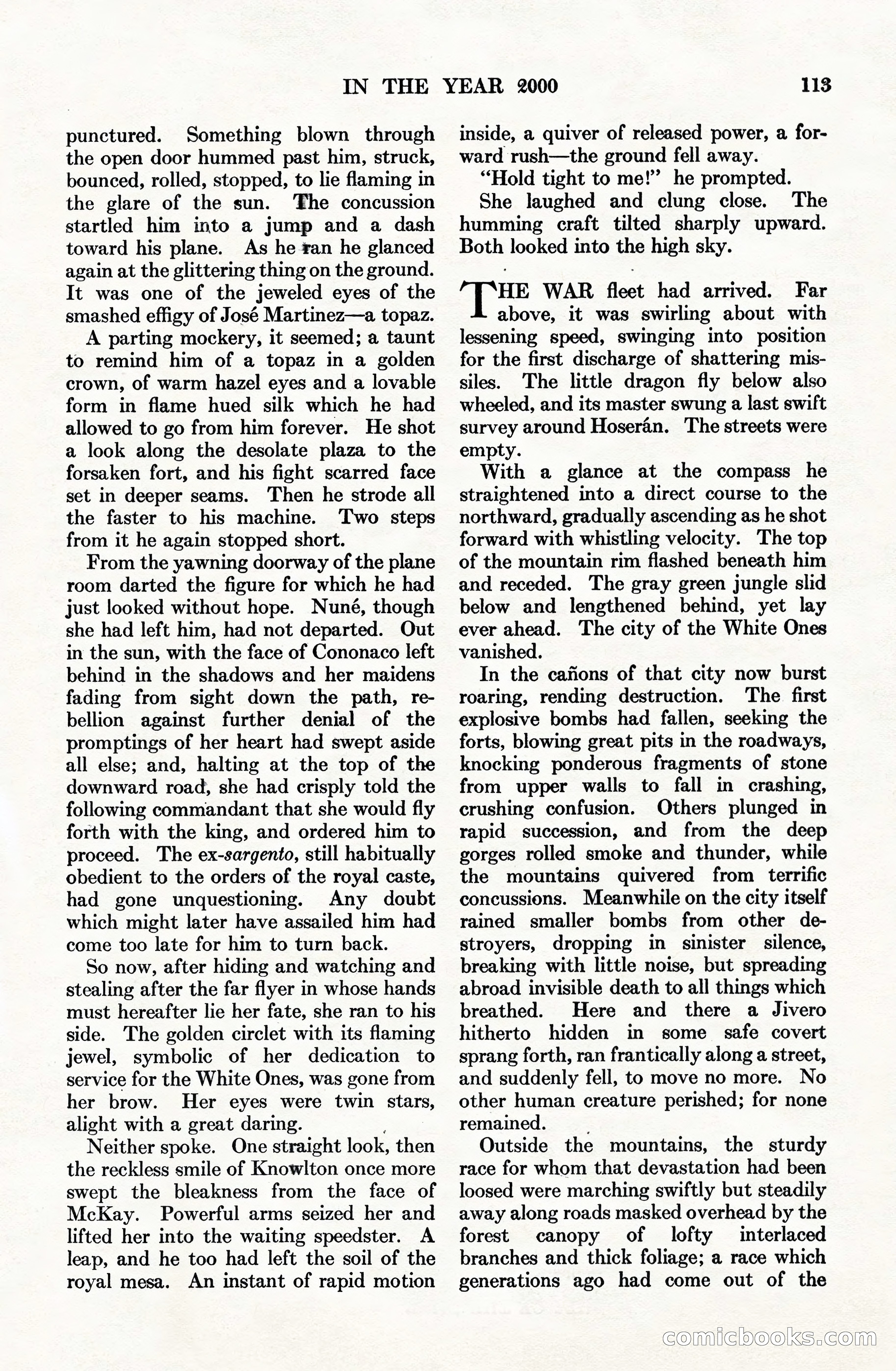 Adventure Magazine Cover, June 15, 1928 — page 115 of 194