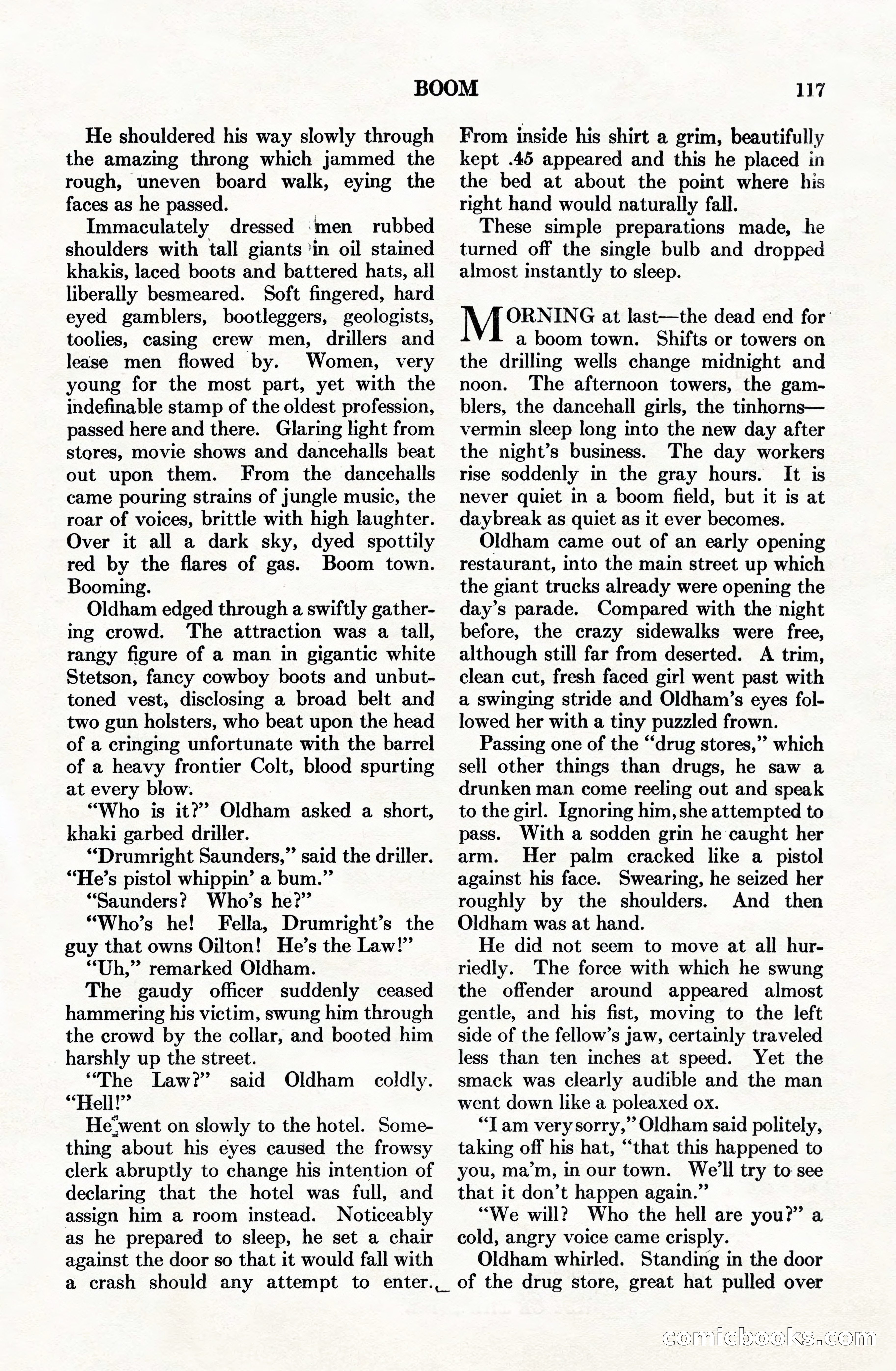 Adventure Magazine Cover, June 15, 1928 — page 119 of 194