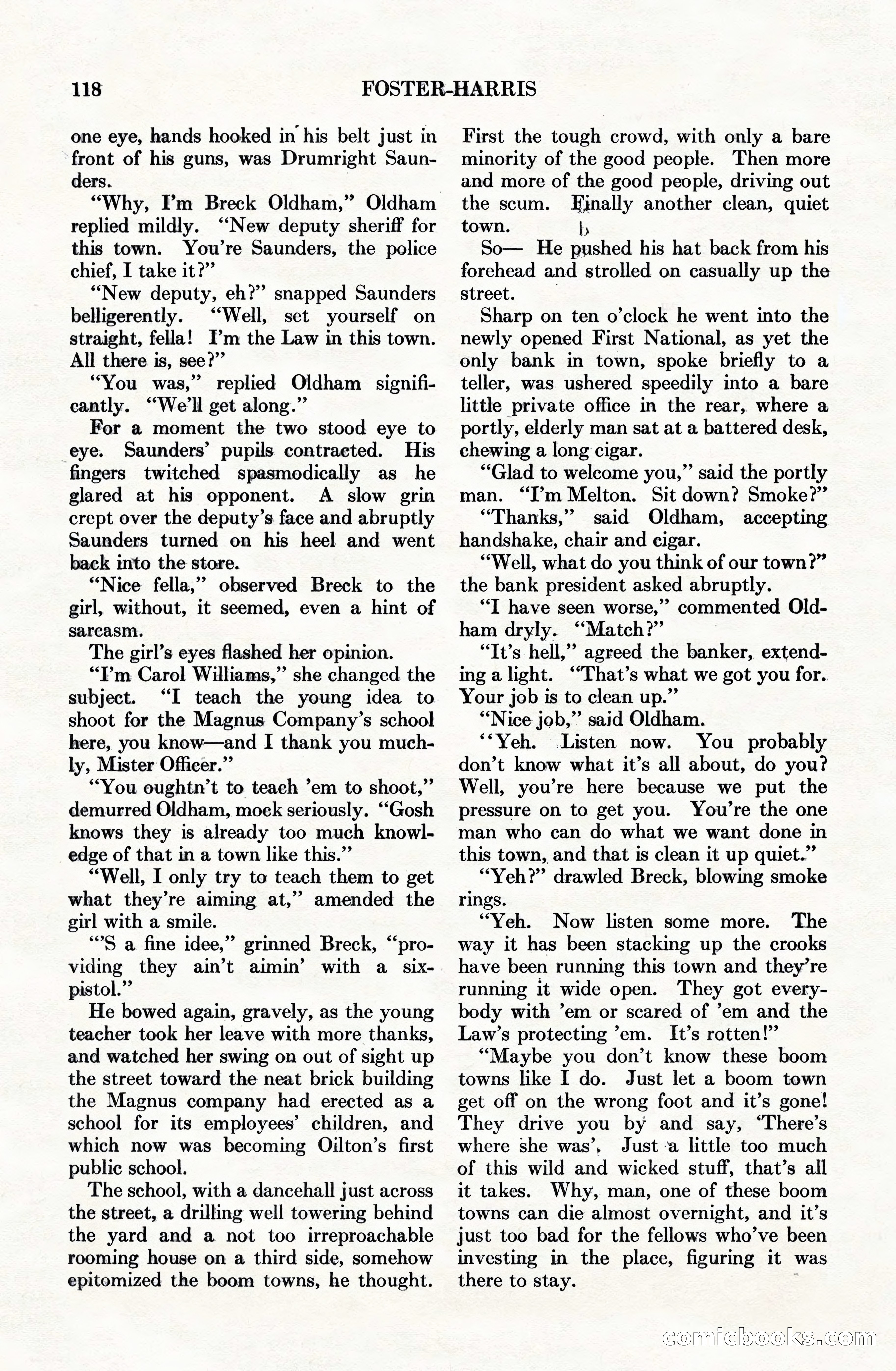 Adventure Magazine Cover, June 15, 1928 — page 120 of 194