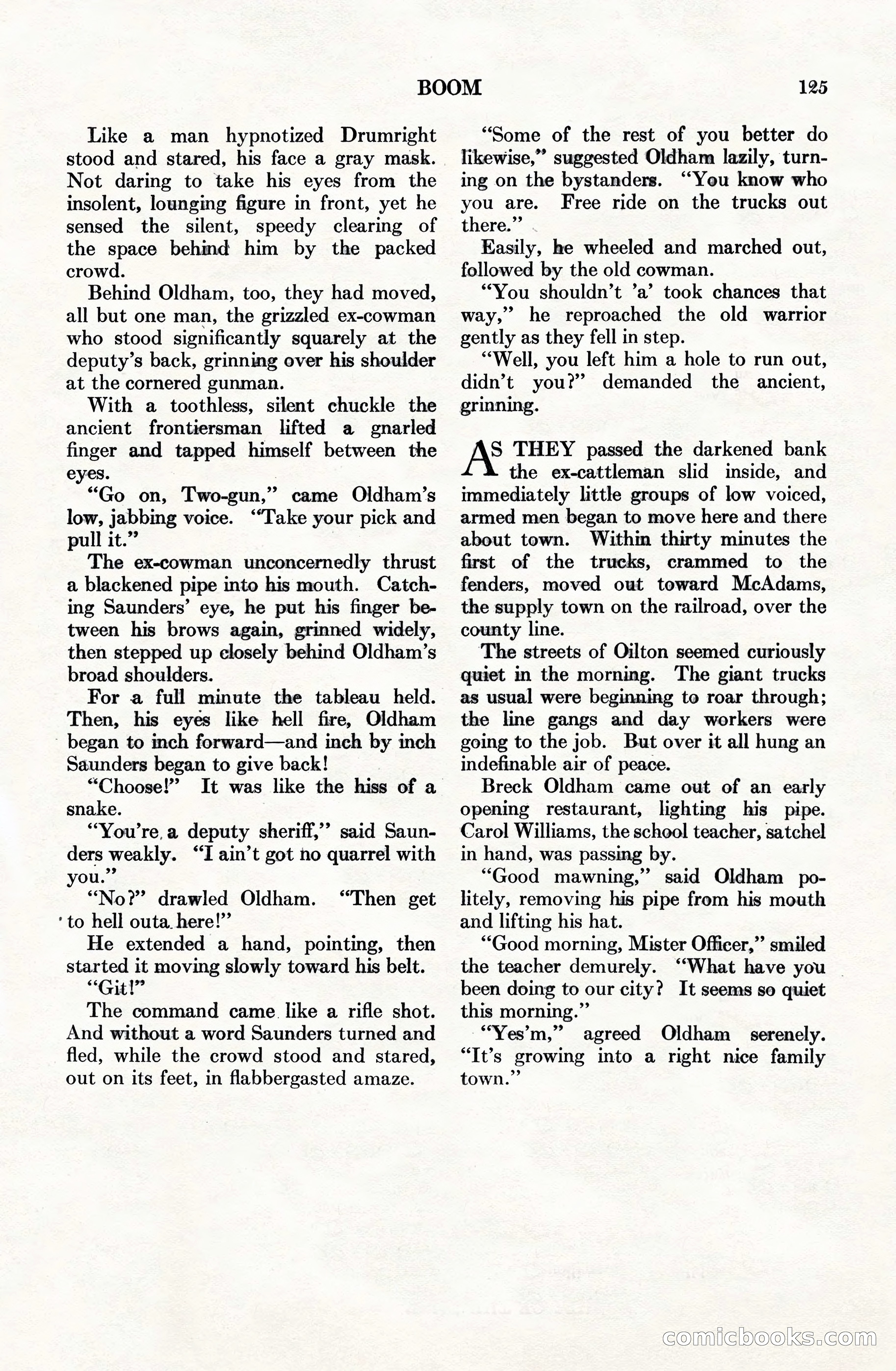 Adventure Magazine Cover, June 15, 1928 — page 127 of 194