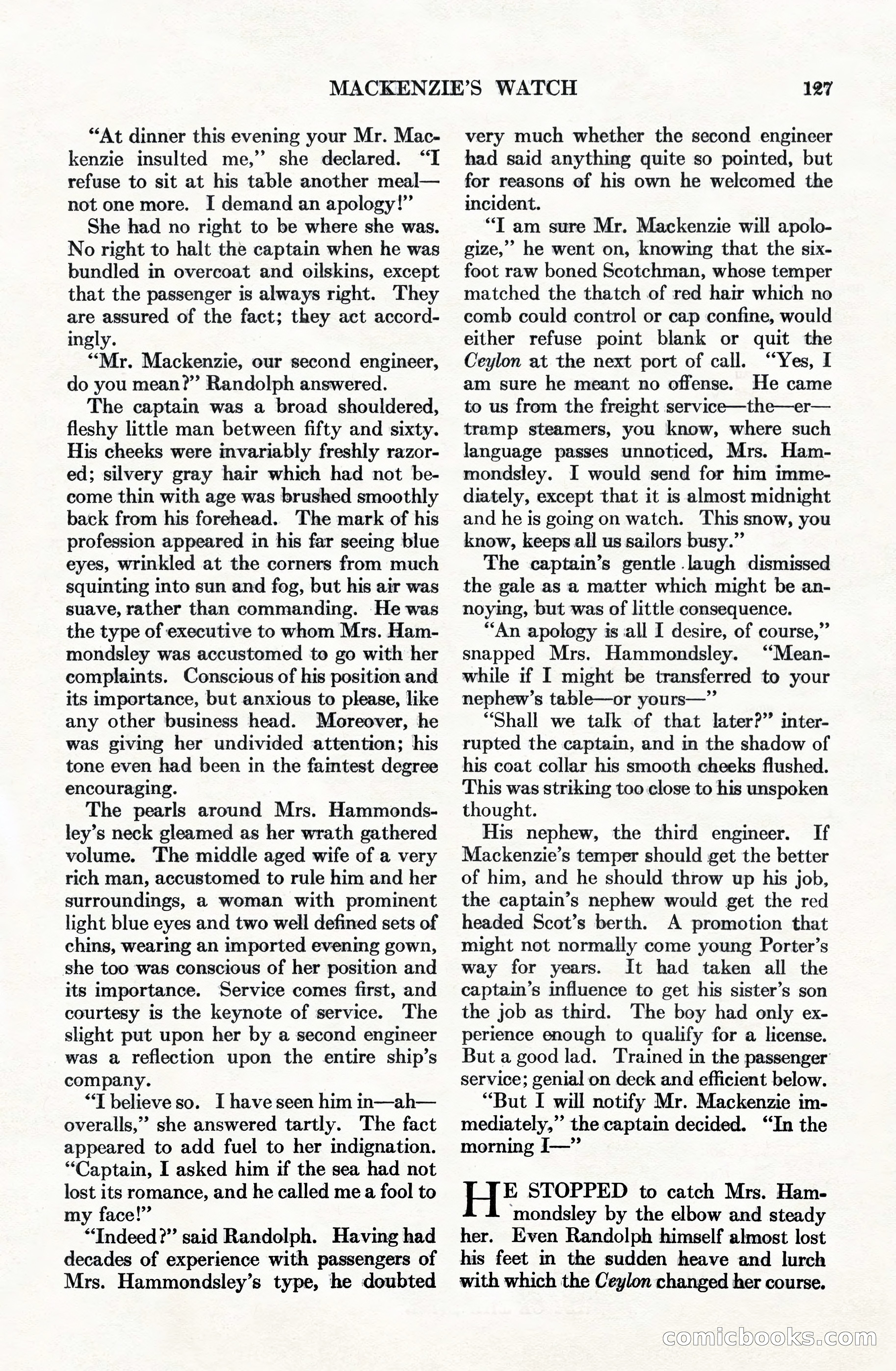 Adventure Magazine Cover, June 15, 1928 — page 129 of 194
