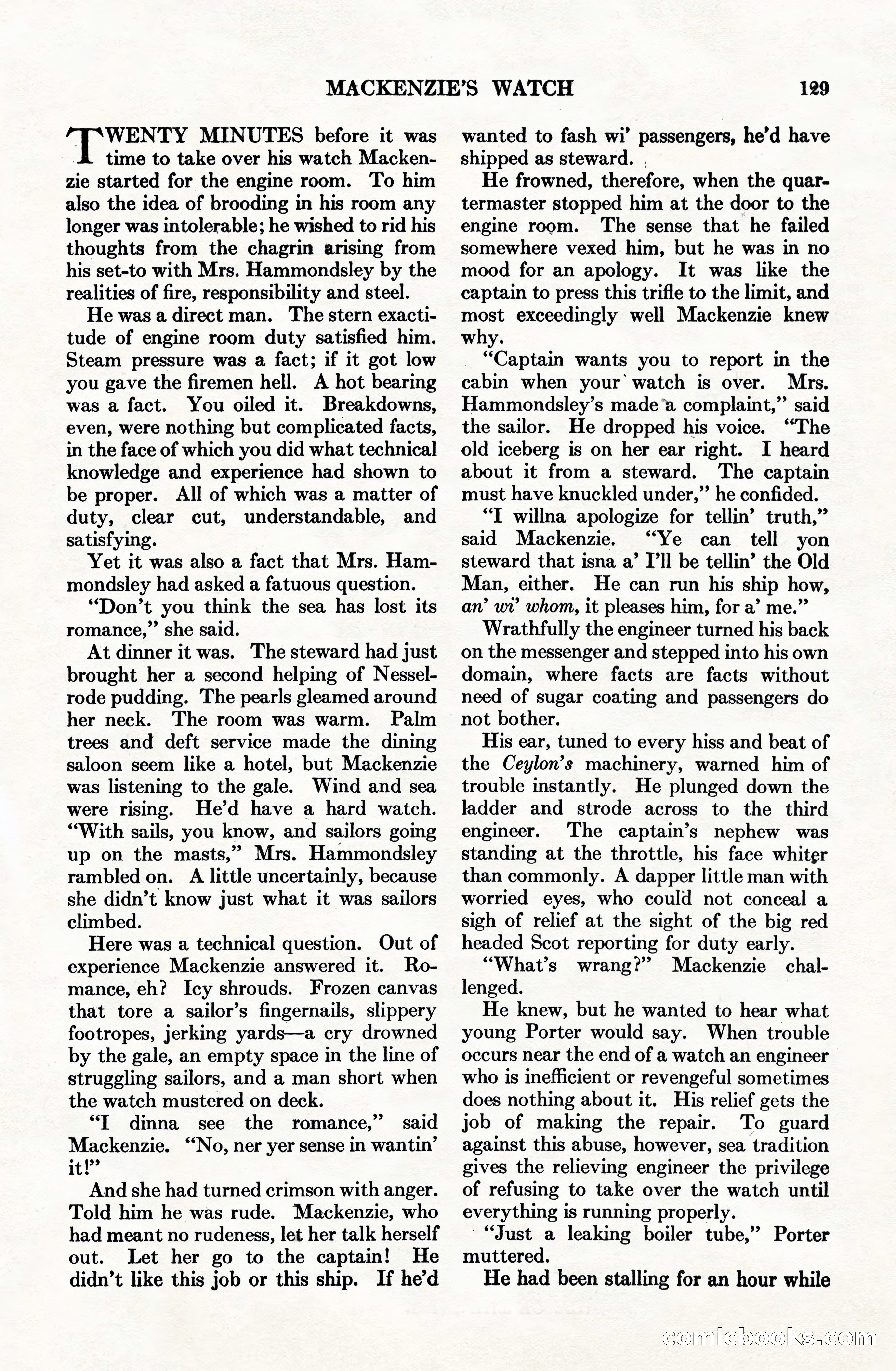 Adventure Magazine Cover, June 15, 1928 — page 131 of 194