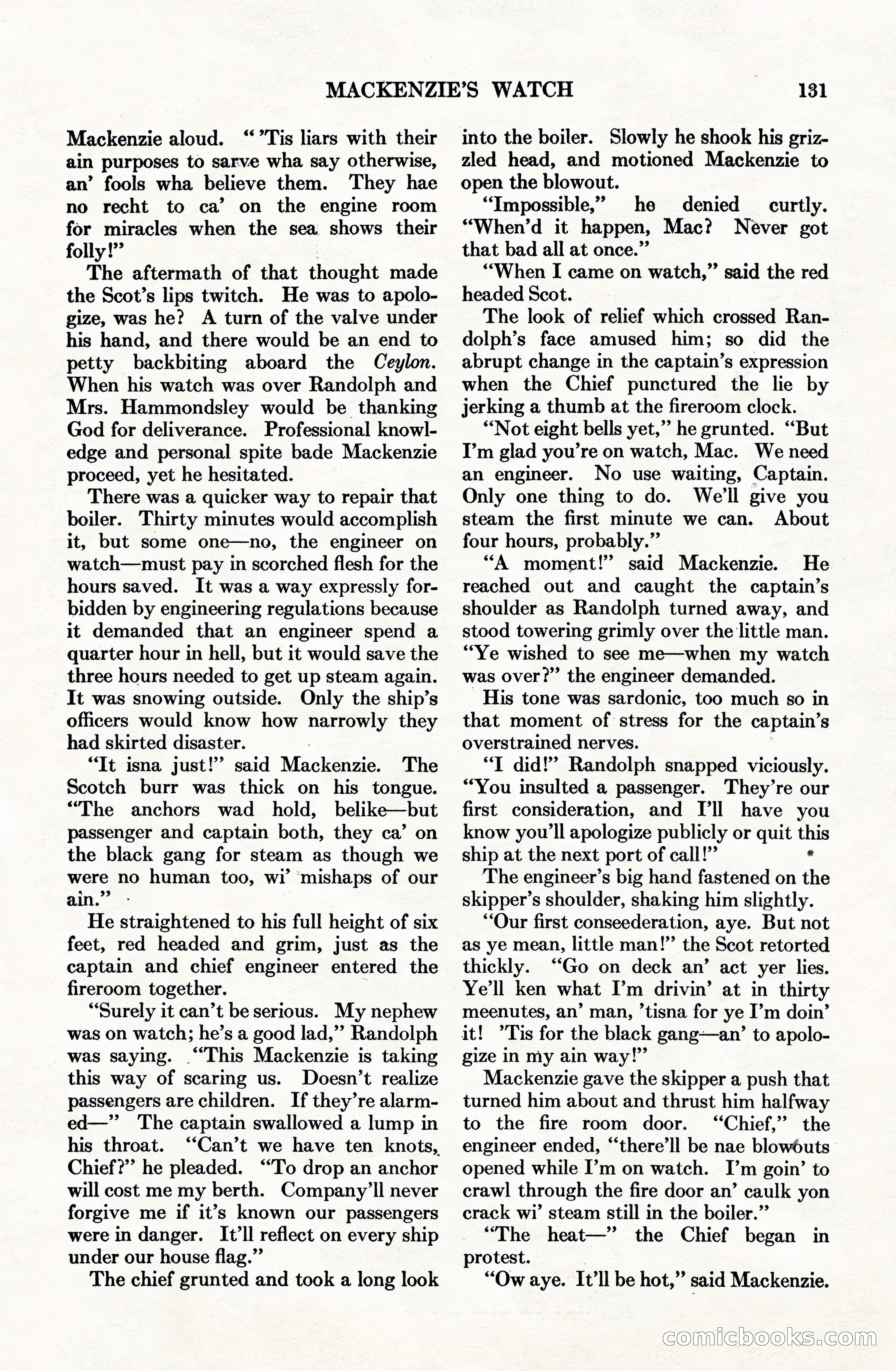 Adventure Magazine Cover, June 15, 1928 — page 133 of 194