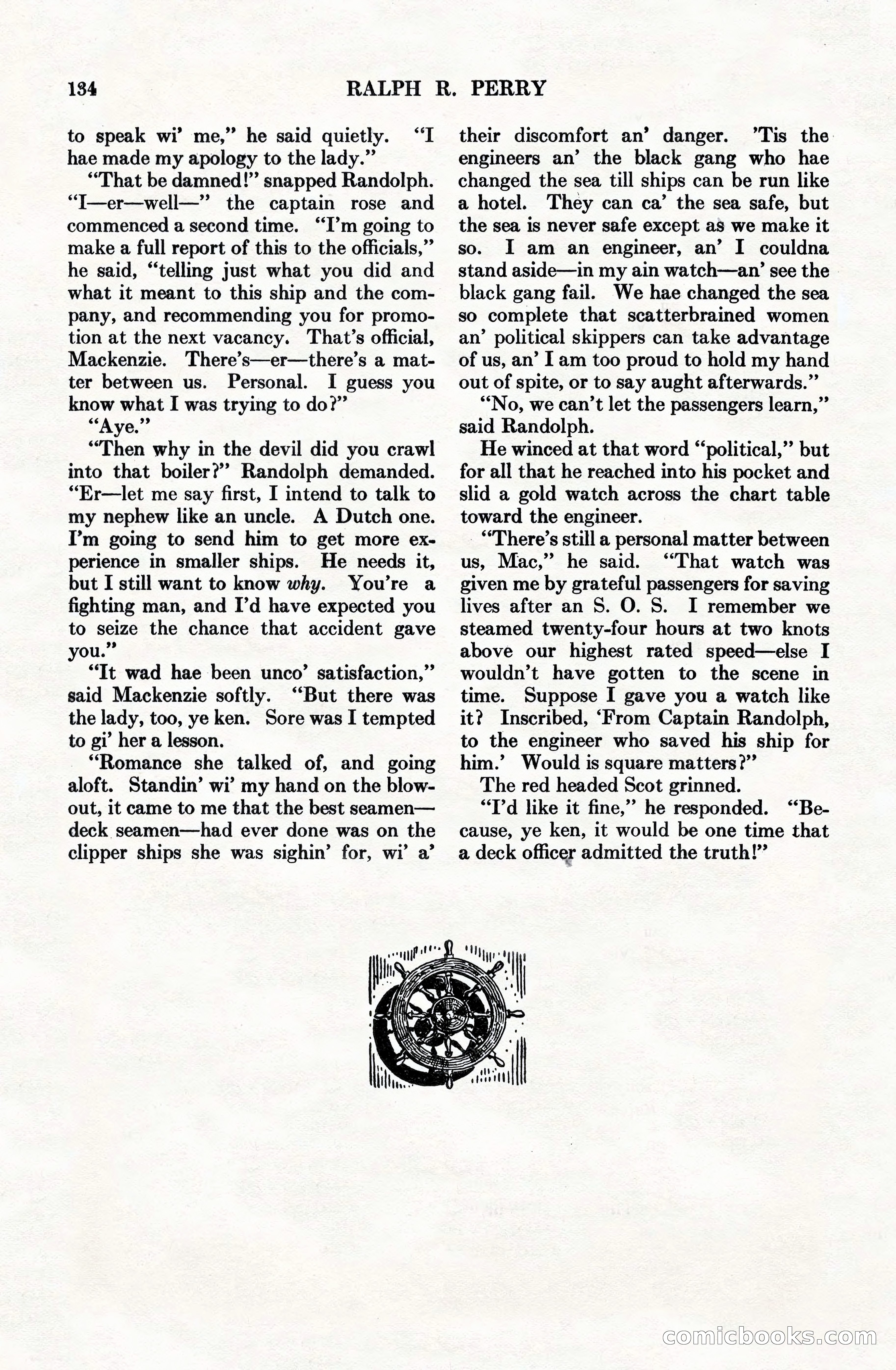 Adventure Magazine Cover, June 15, 1928 — page 136 of 194