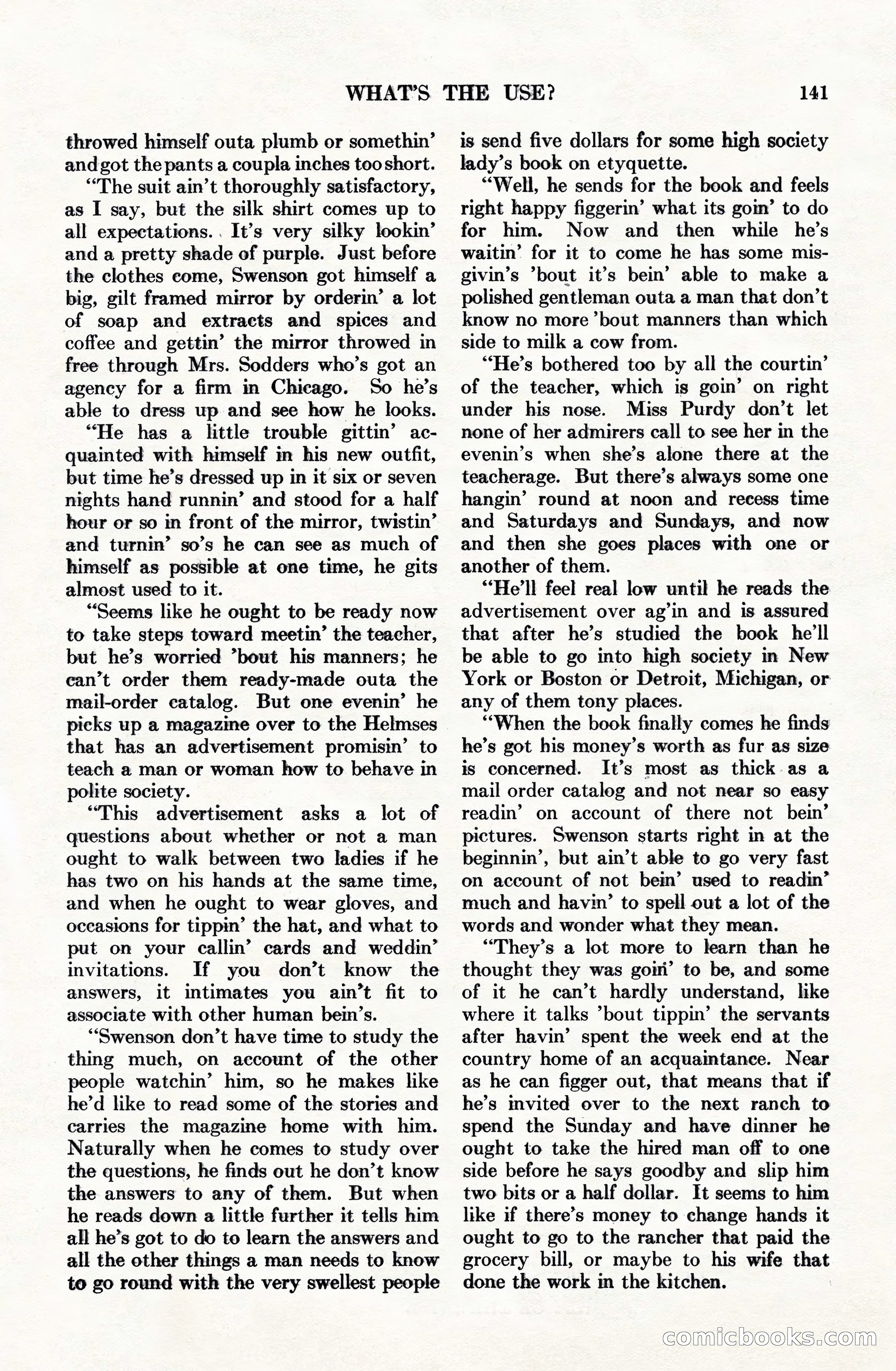 Adventure Magazine Cover, June 15, 1928 — page 143 of 194