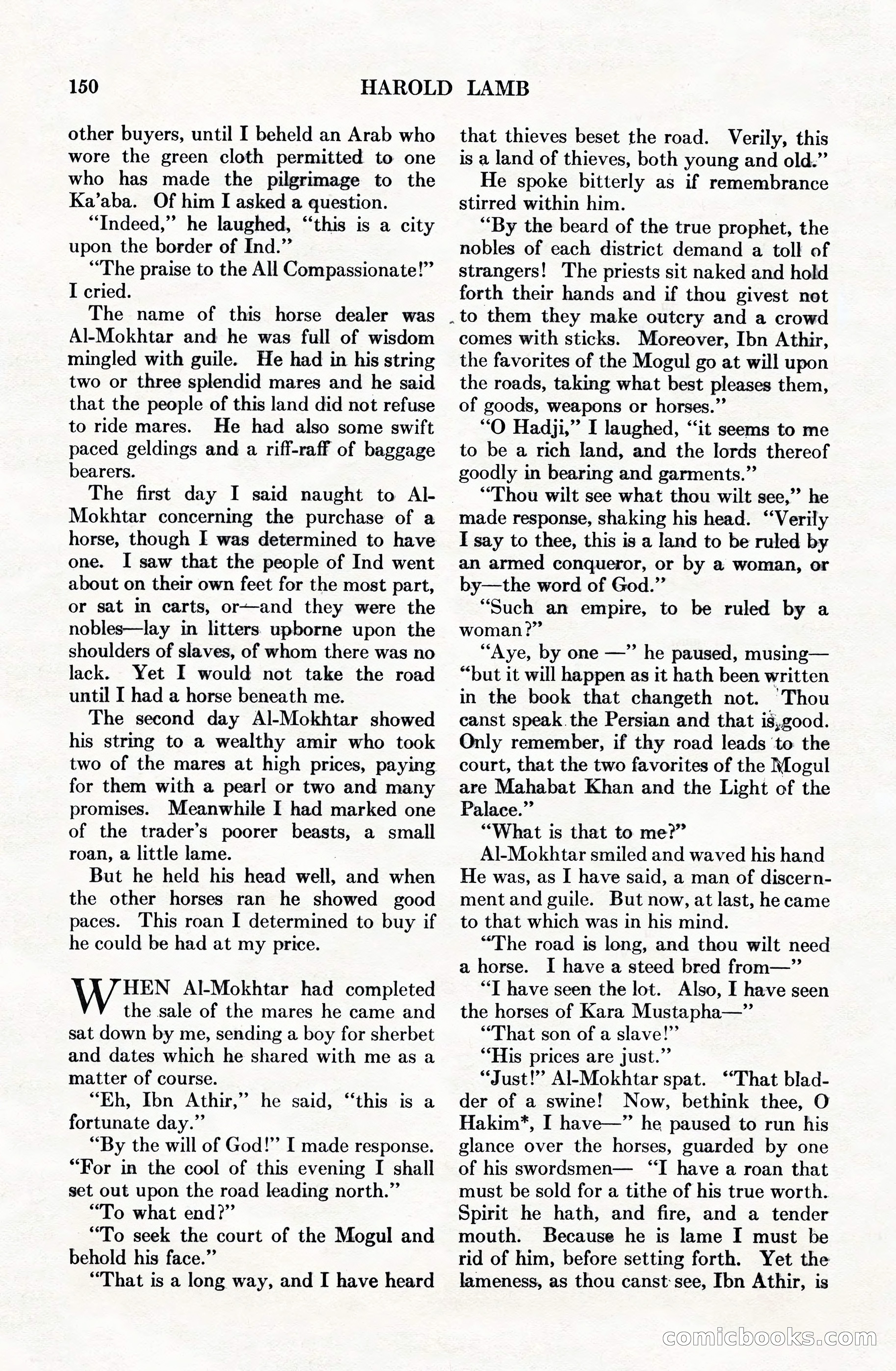 Adventure Magazine Cover, June 15, 1928 — page 152 of 194