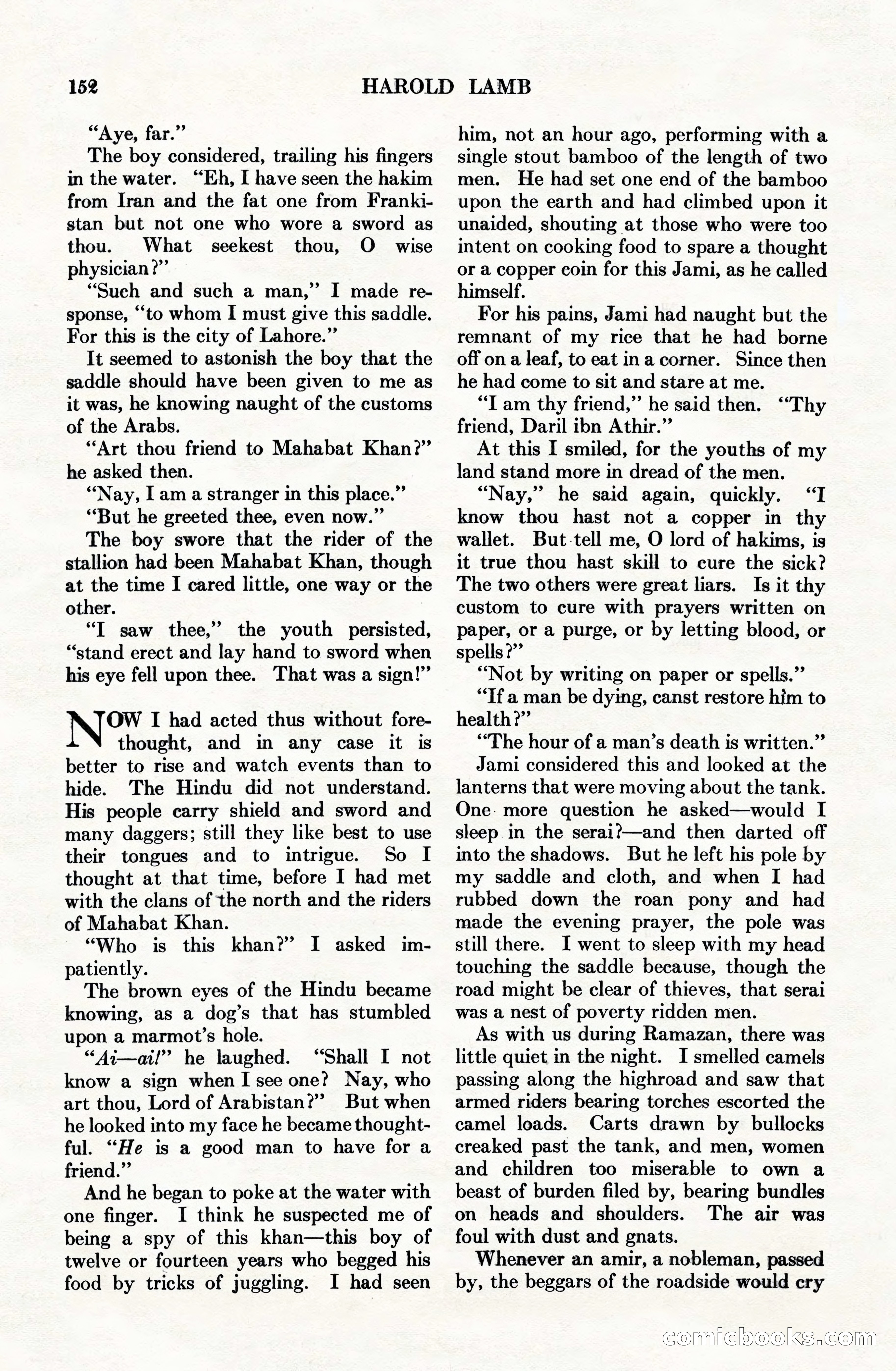 Adventure Magazine Cover, June 15, 1928 — page 154 of 194