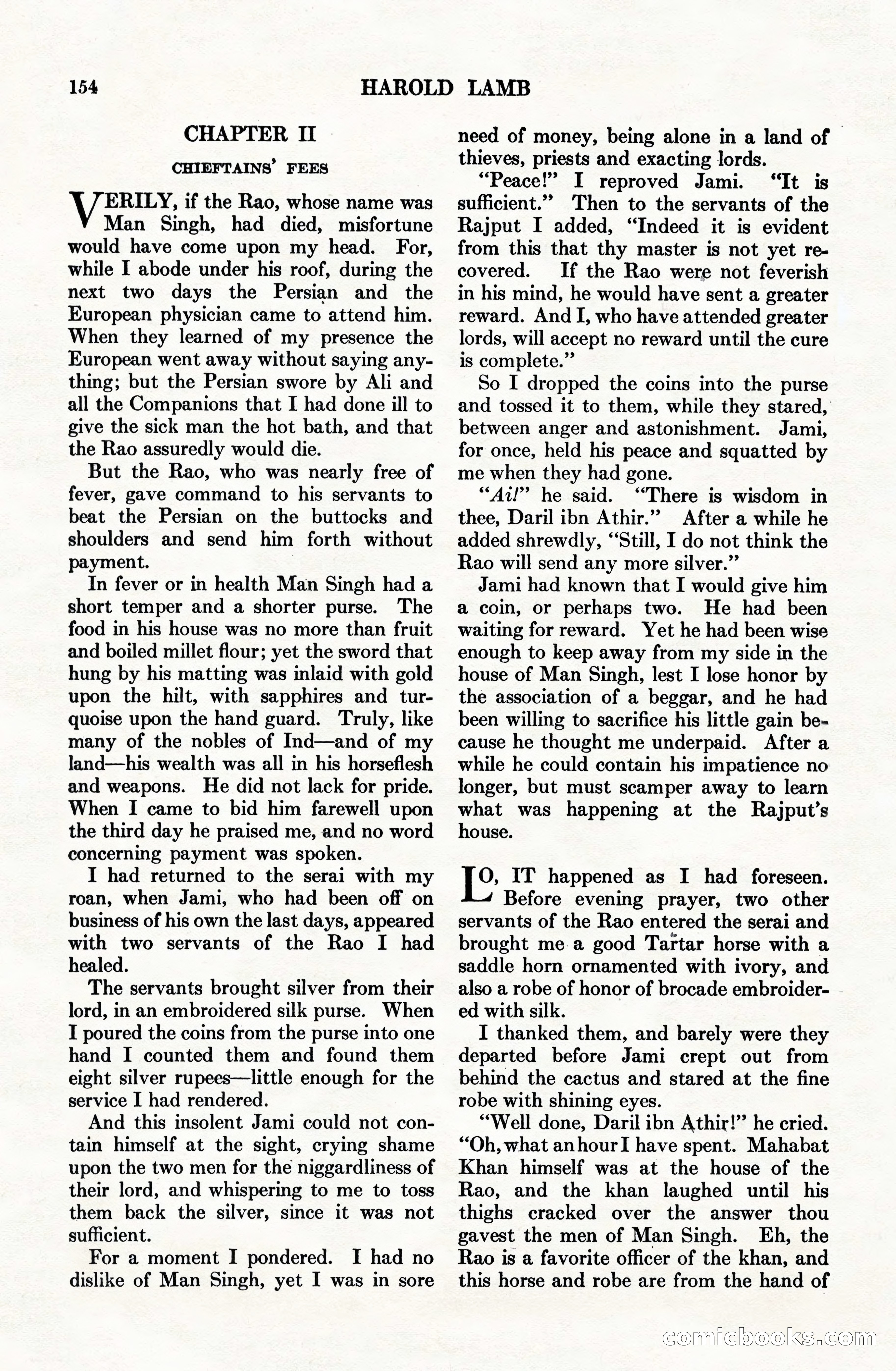 Adventure Magazine Cover, June 15, 1928 — page 156 of 194