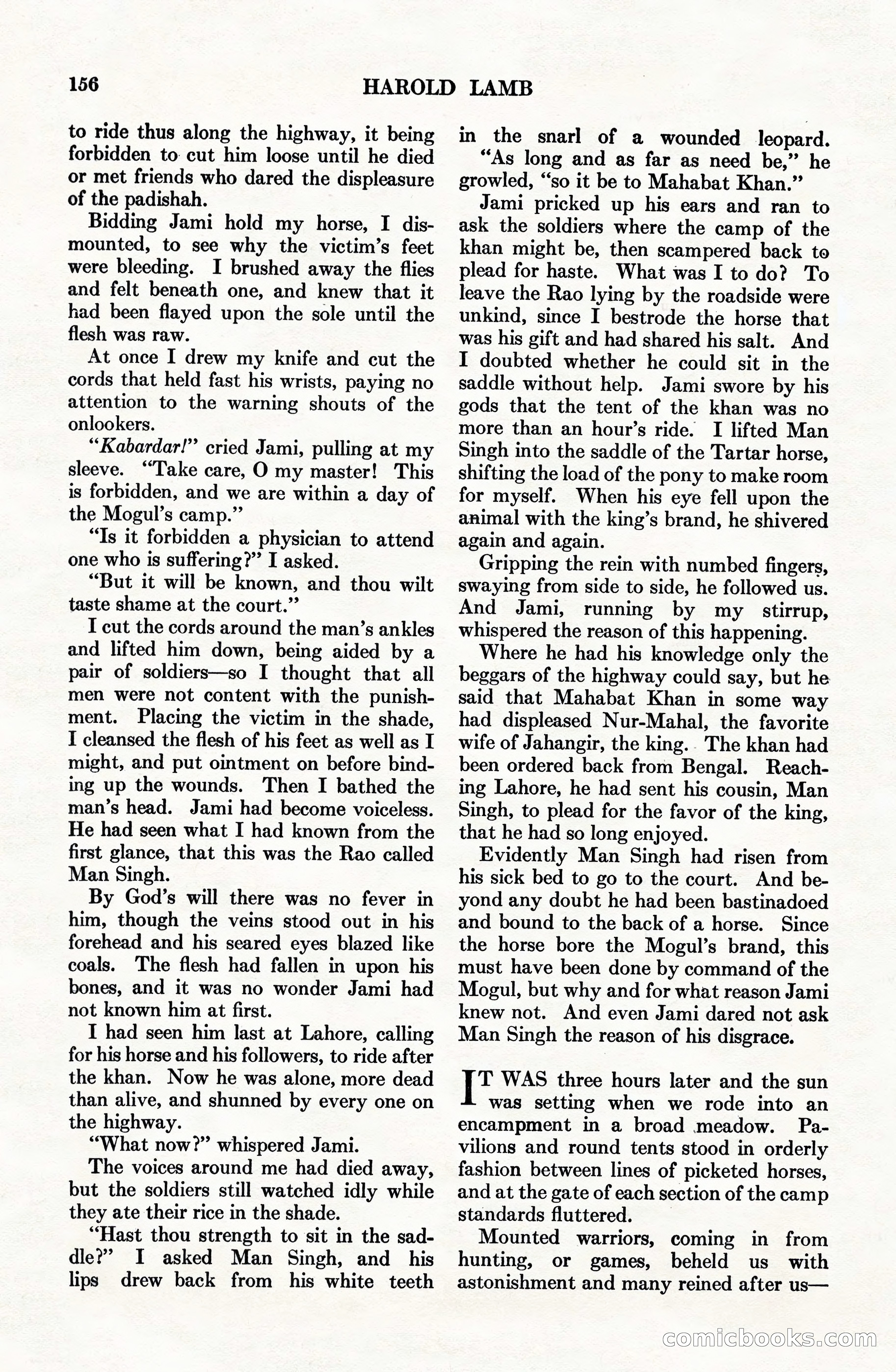 Adventure Magazine Cover, June 15, 1928 — page 158 of 194