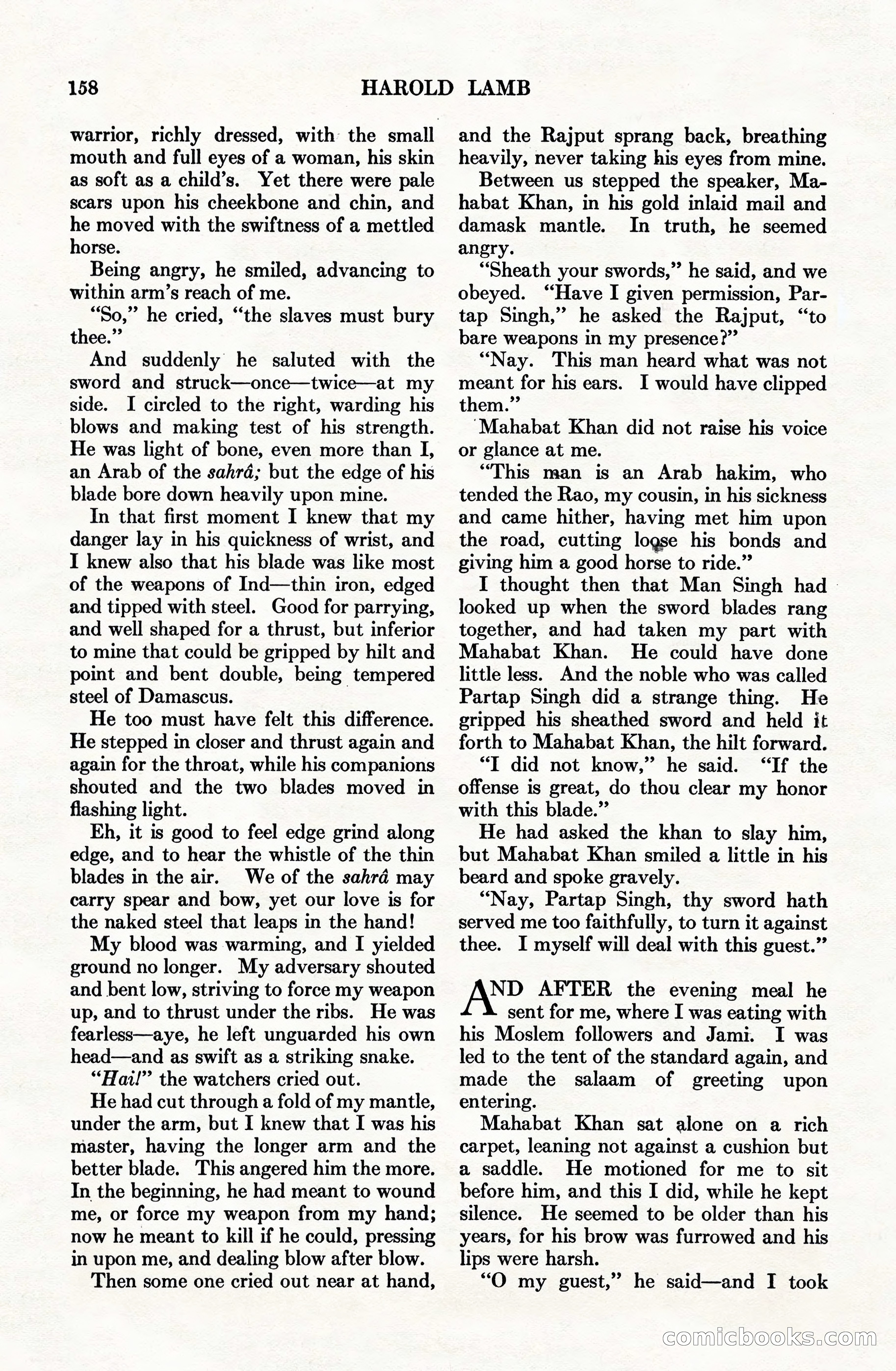 Adventure Magazine Cover, June 15, 1928 — page 160 of 194
