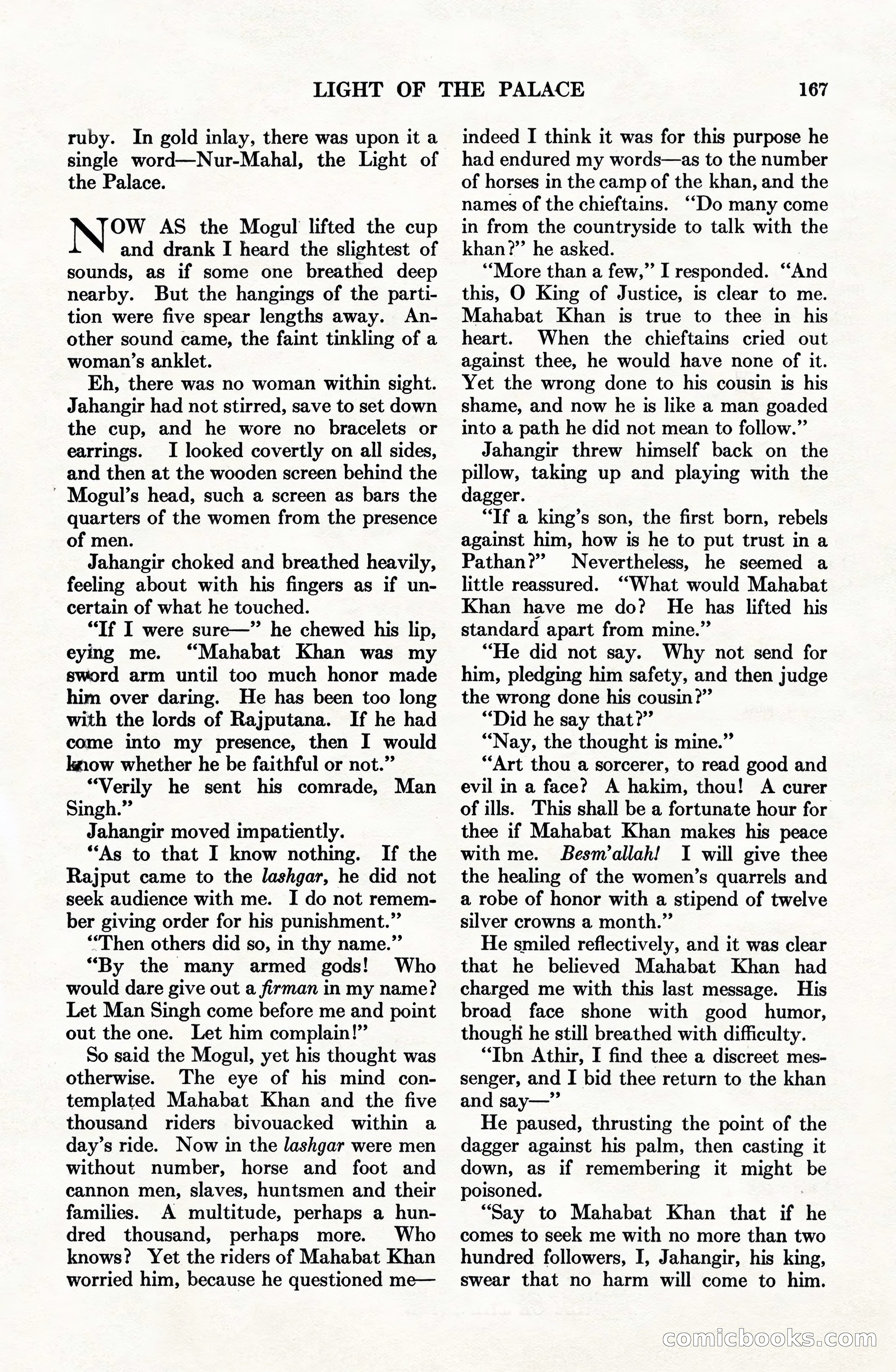 Adventure Magazine Cover, June 15, 1928 — page 169 of 194