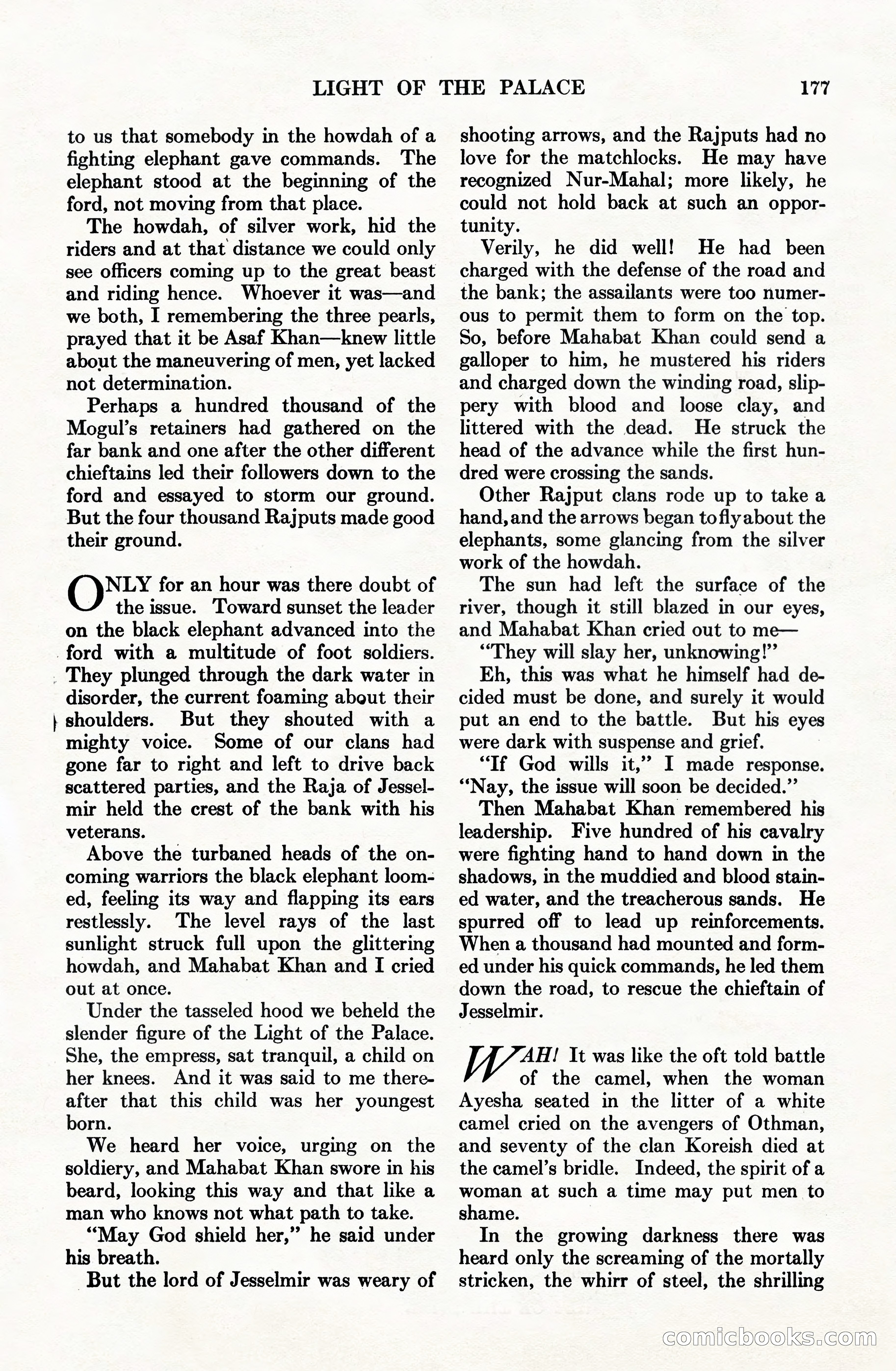 Adventure Magazine Cover, June 15, 1928 — page 179 of 194