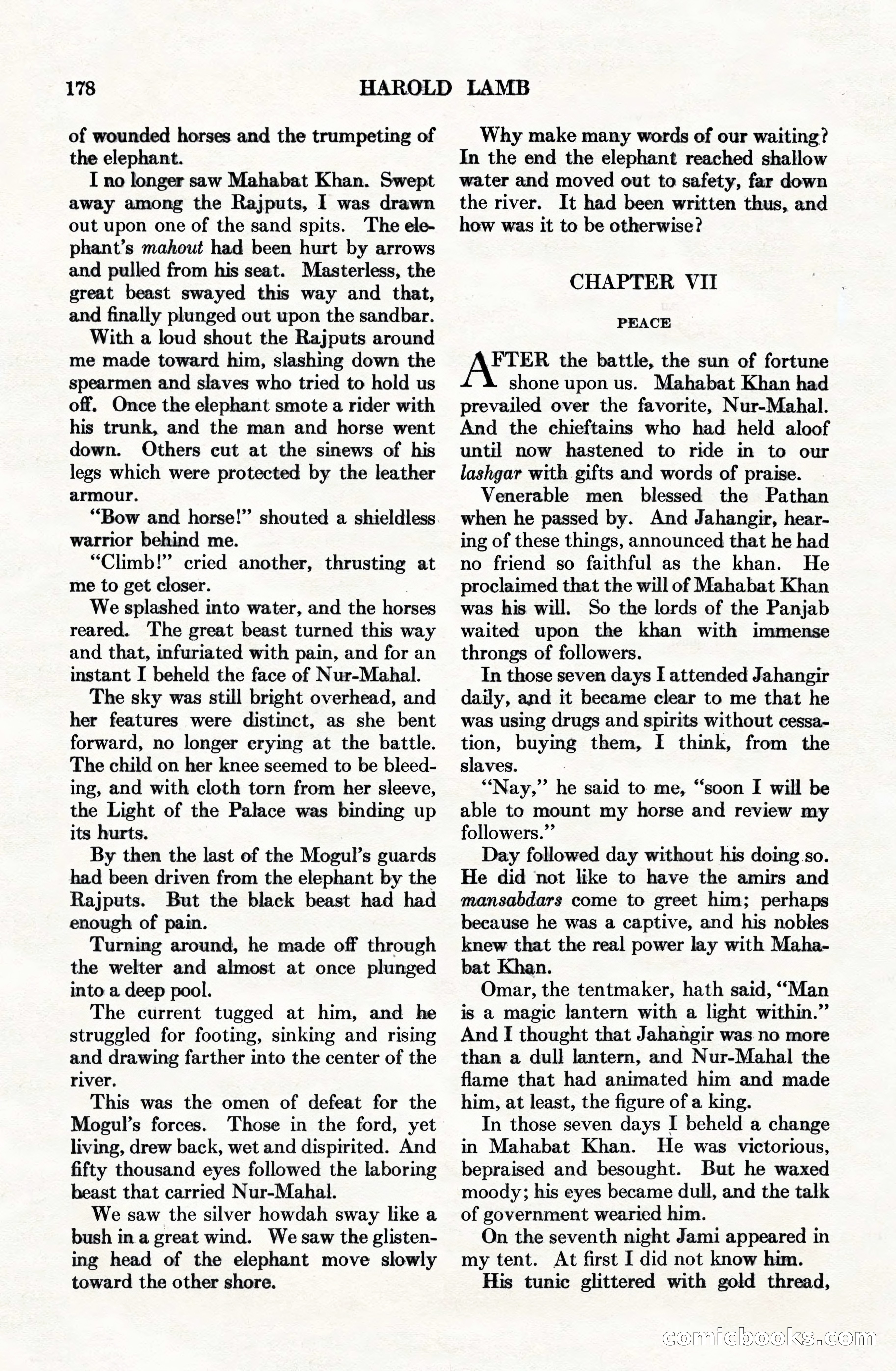 Adventure Magazine Cover, June 15, 1928 — page 180 of 194