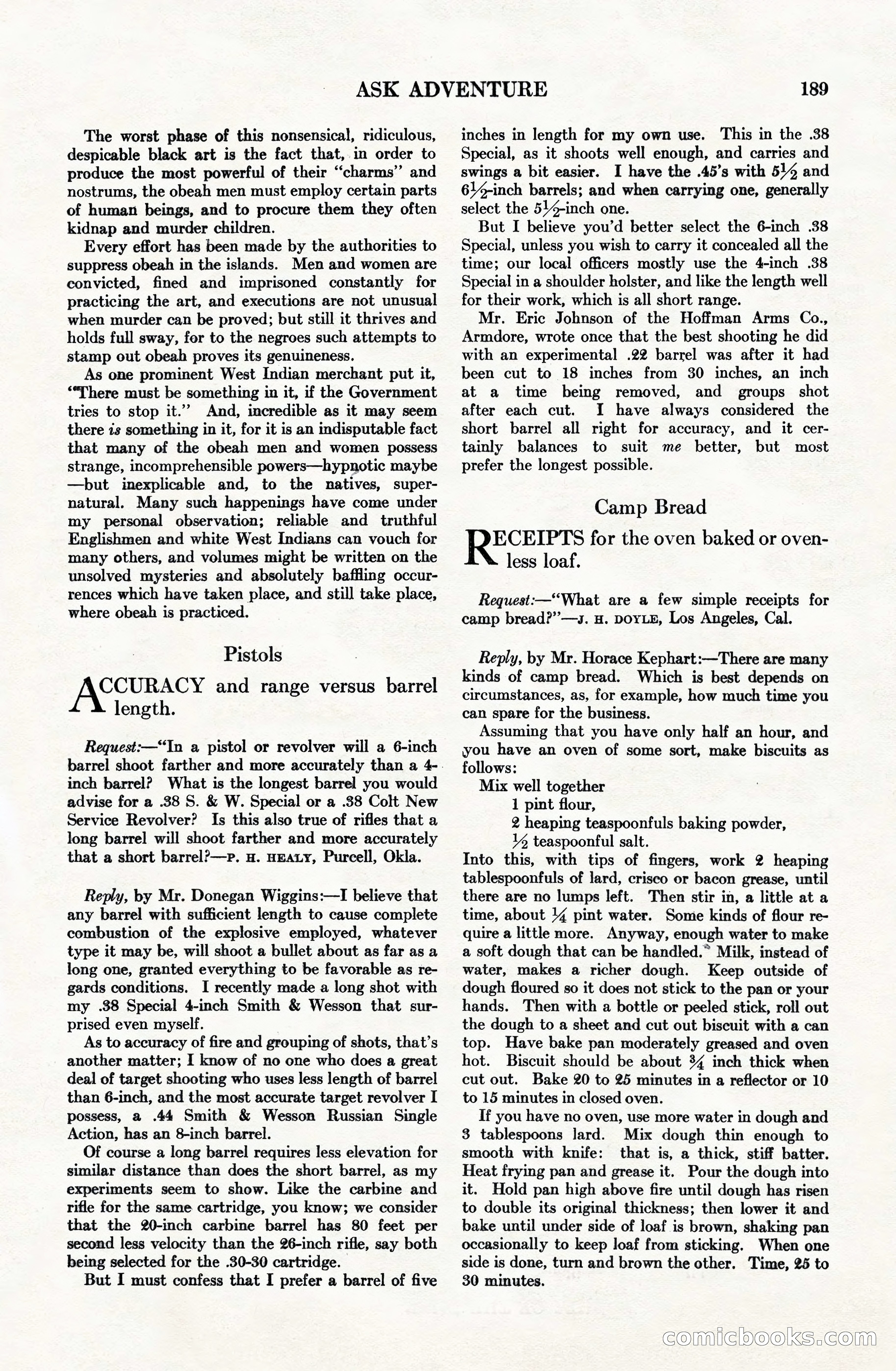 Adventure Magazine Cover, June 15, 1928 — page 191 of 194
