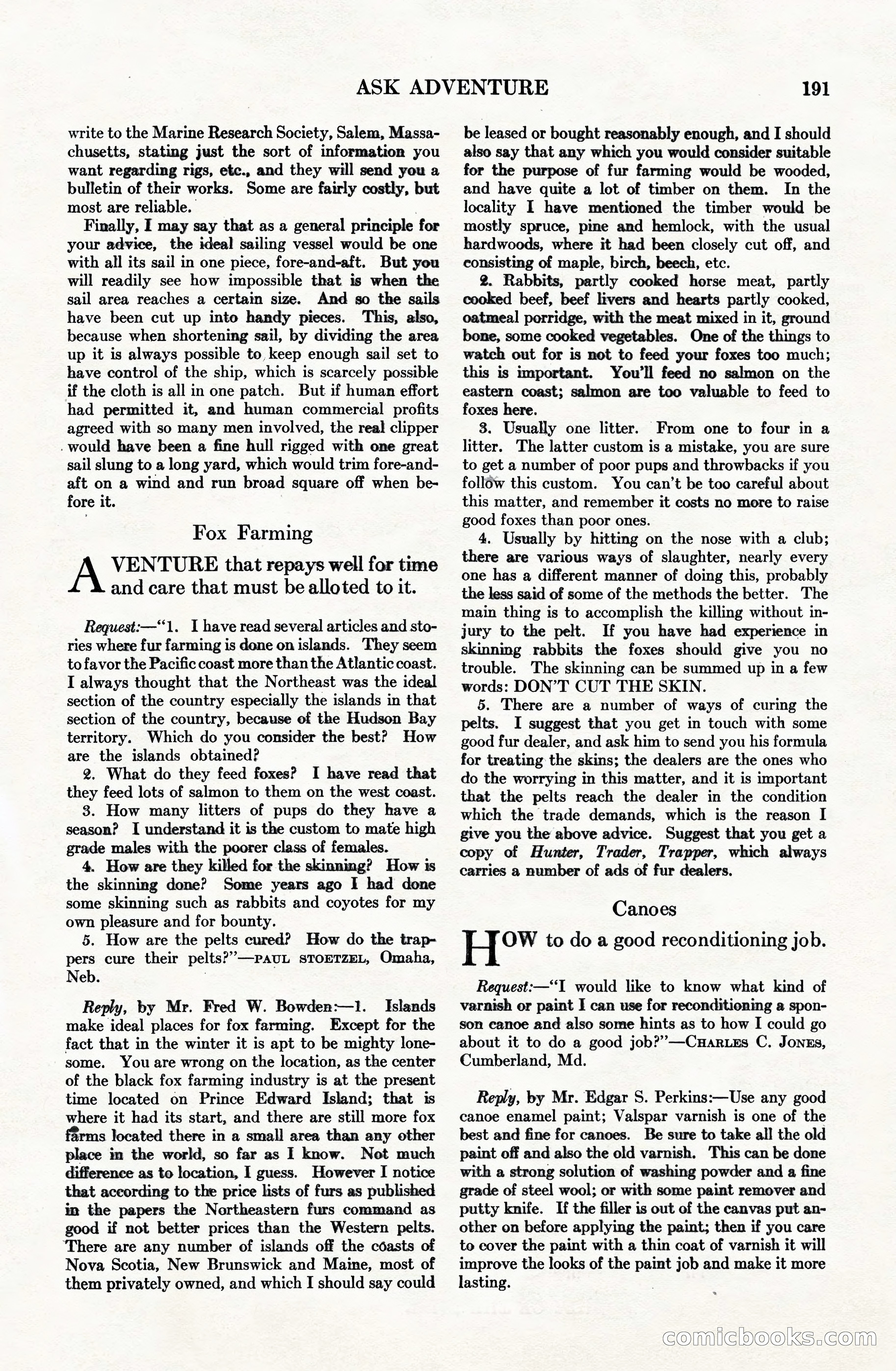 Adventure Magazine Cover, June 15, 1928 — page 193 of 194