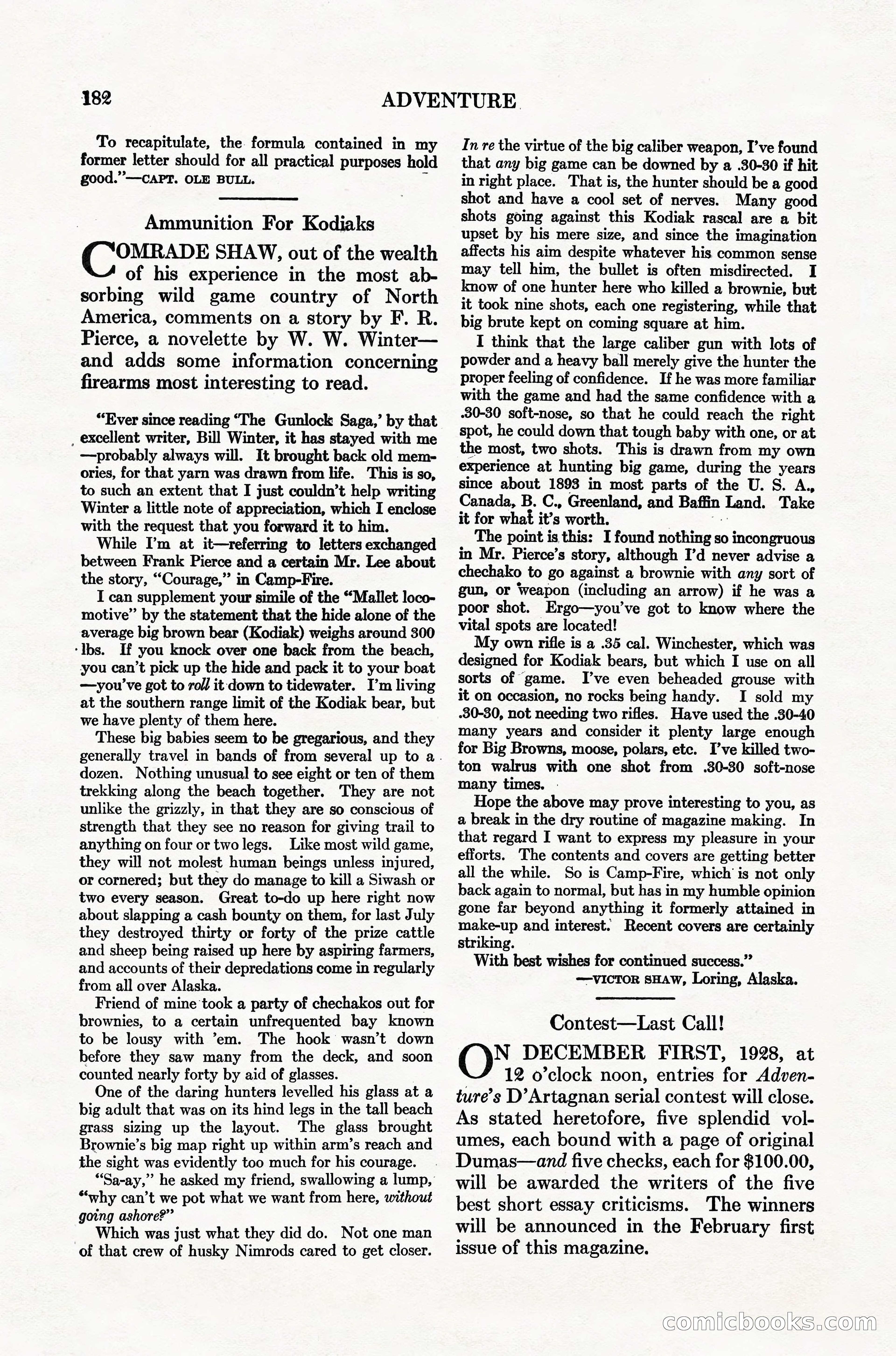 Adventure Magazine Cover — page 184 of 196