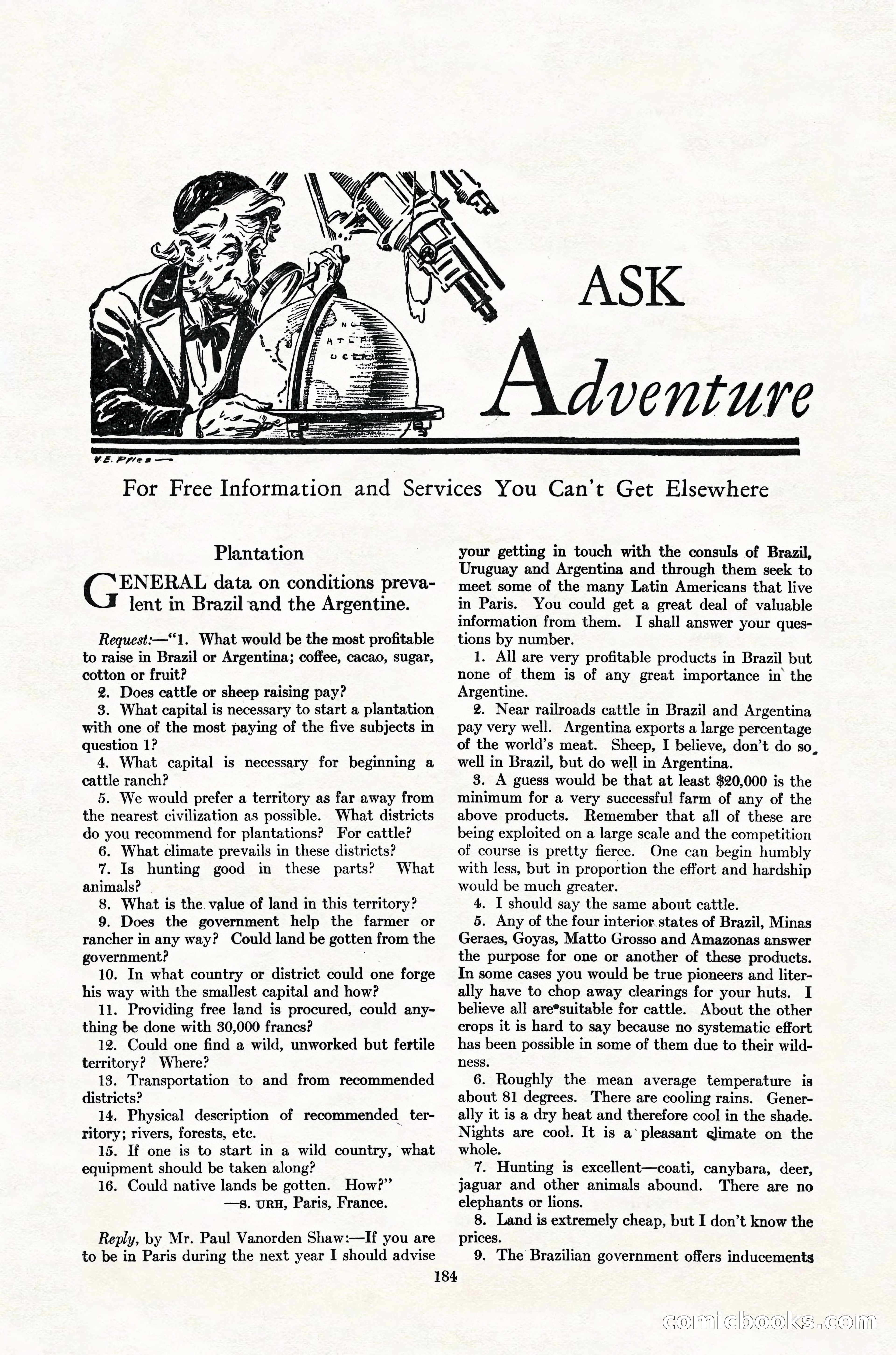 Adventure Magazine Cover — page 186 of 196