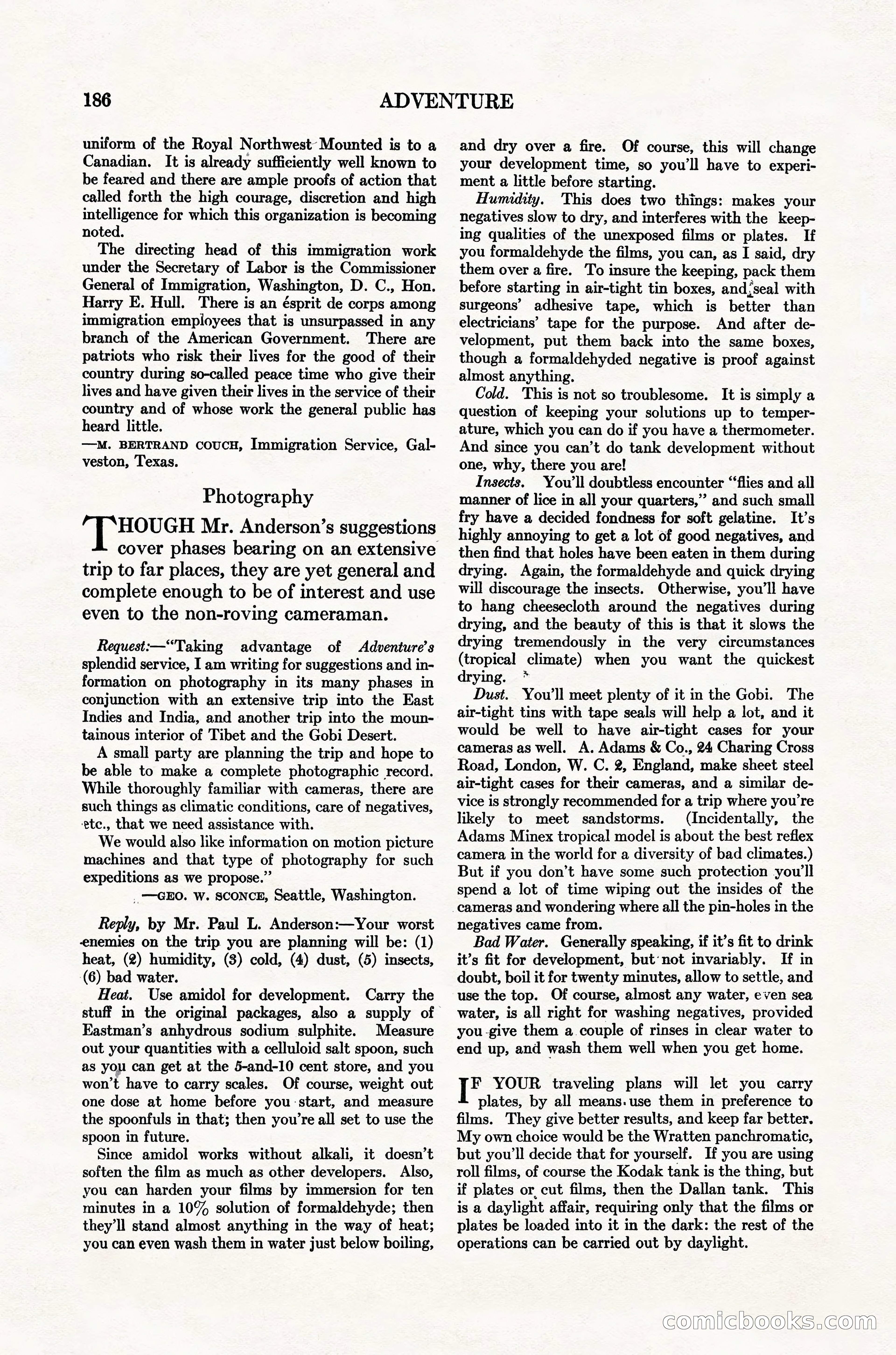 Adventure Magazine Cover — page 188 of 196