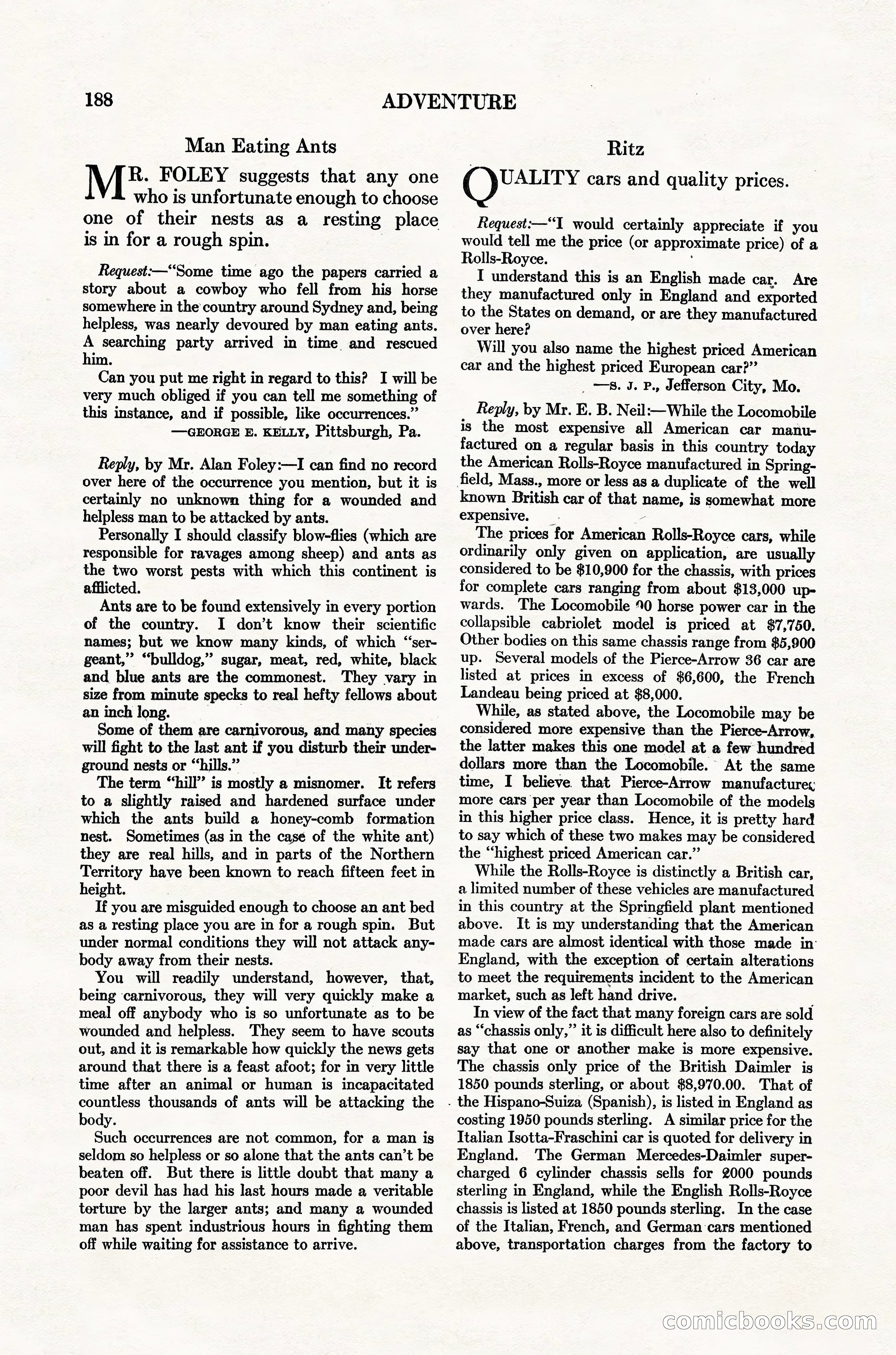 Adventure Magazine Cover — page 190 of 196